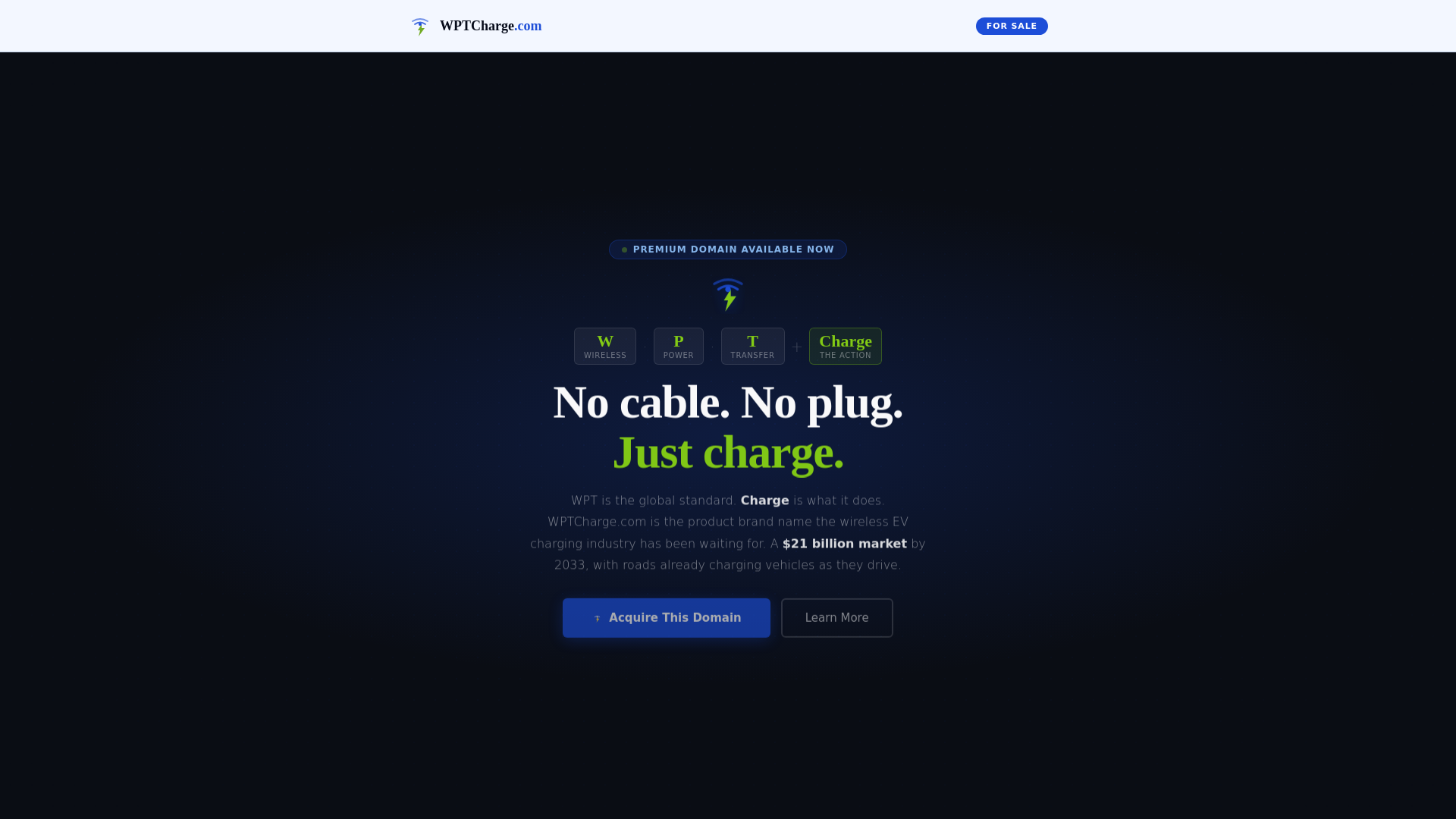 website screenshot of https://wptcharge-com.pages.dev/