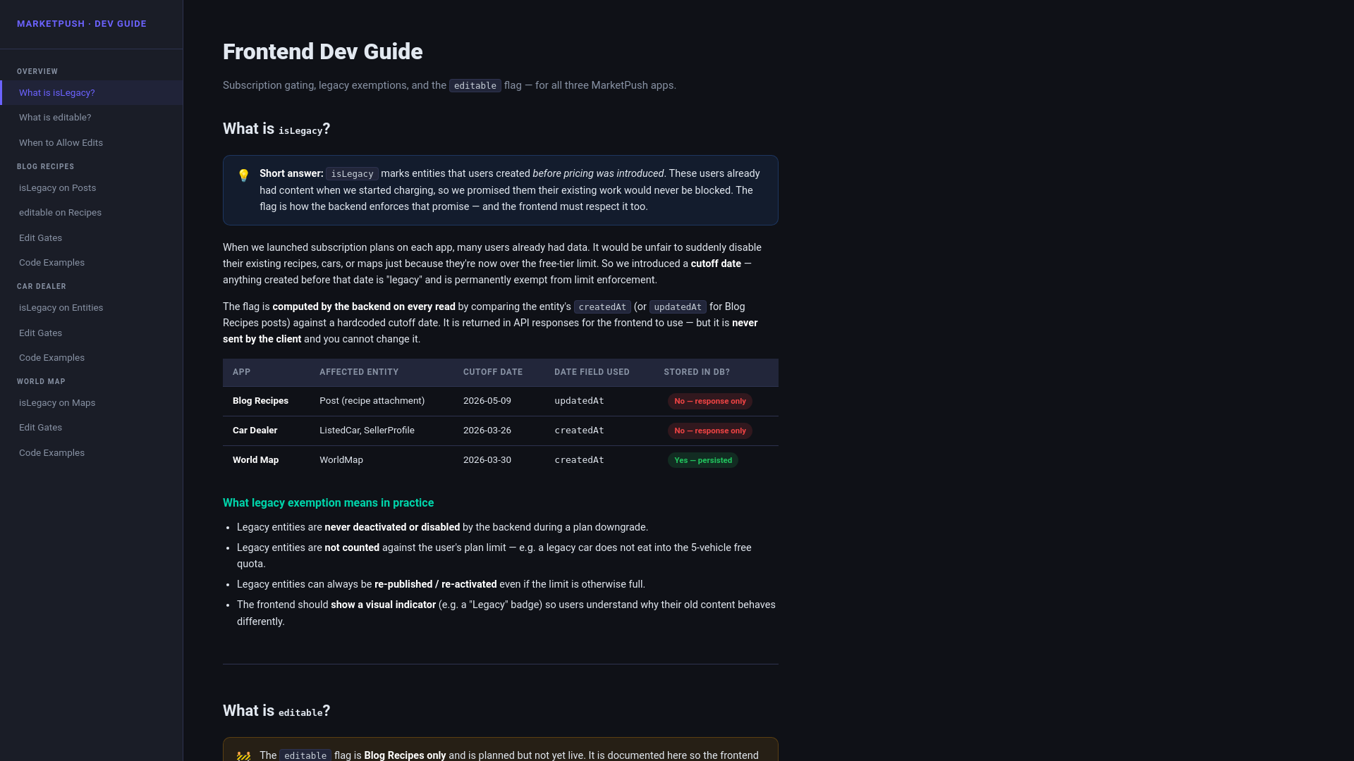 website screenshot of https://marketpush-dev-guide.pages.dev/