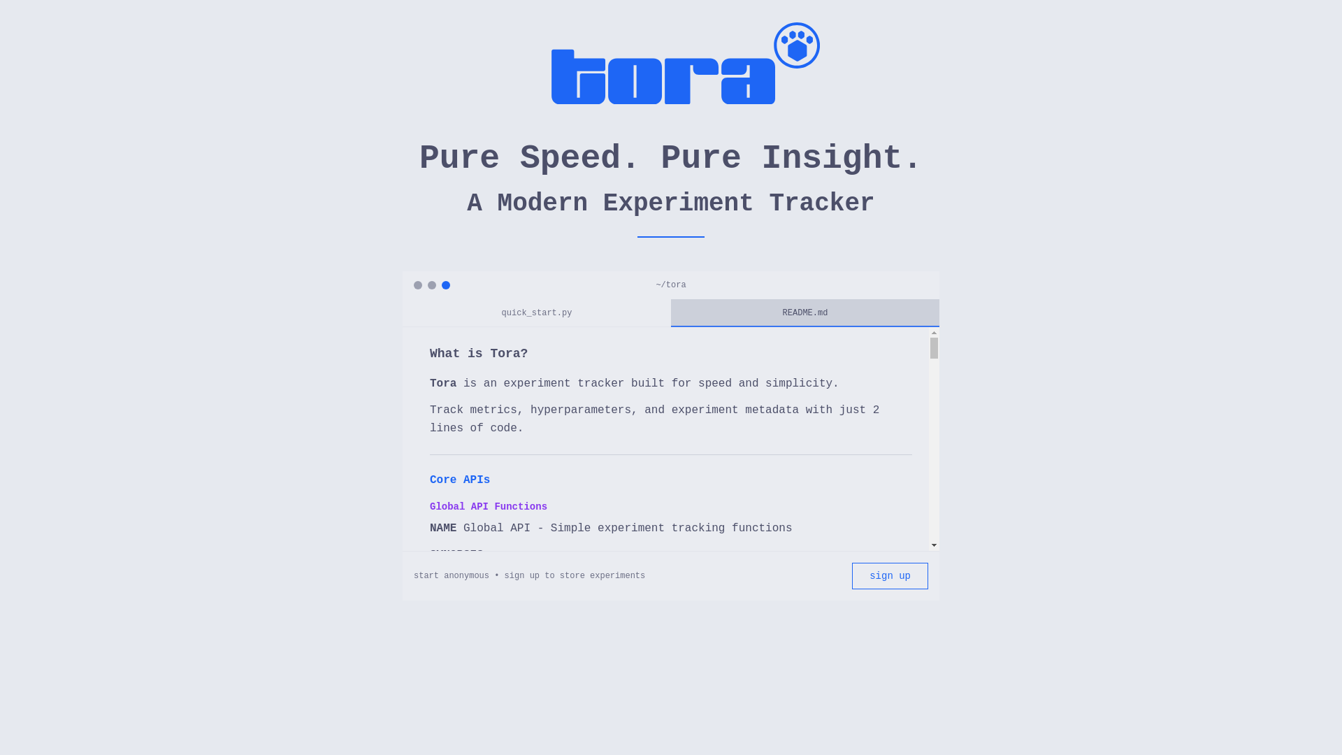 website screenshot of https://toracker.com/