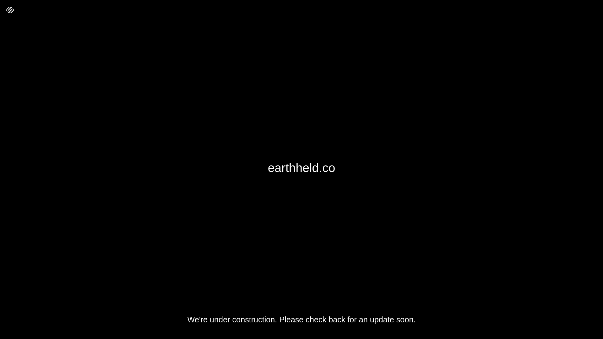 website screenshot of https://earthheld.co/
