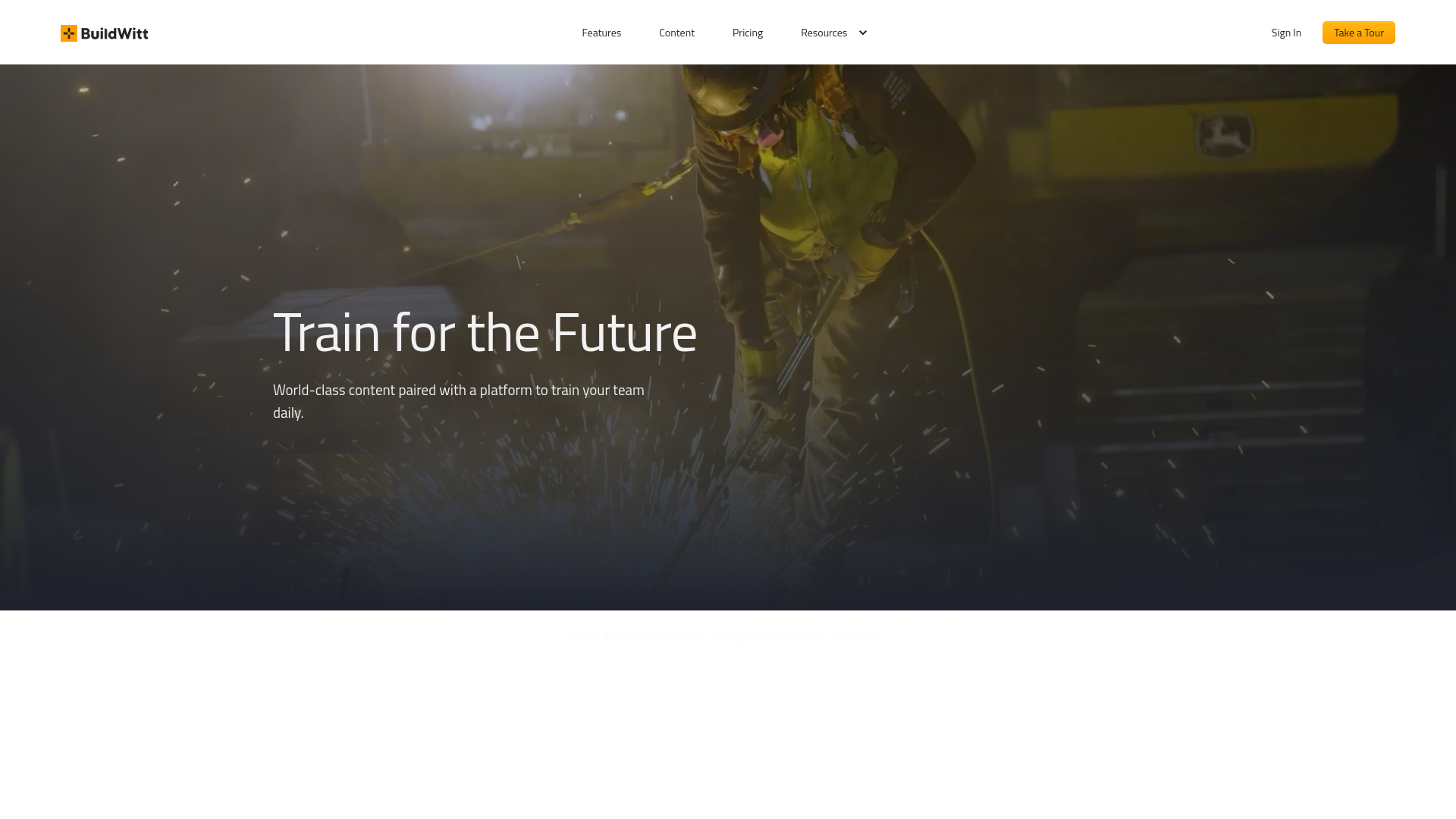 website screenshot of https://buildwittoperations.com/