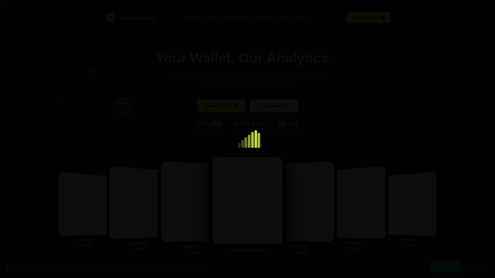 website screenshot of https://solana-scope.com/