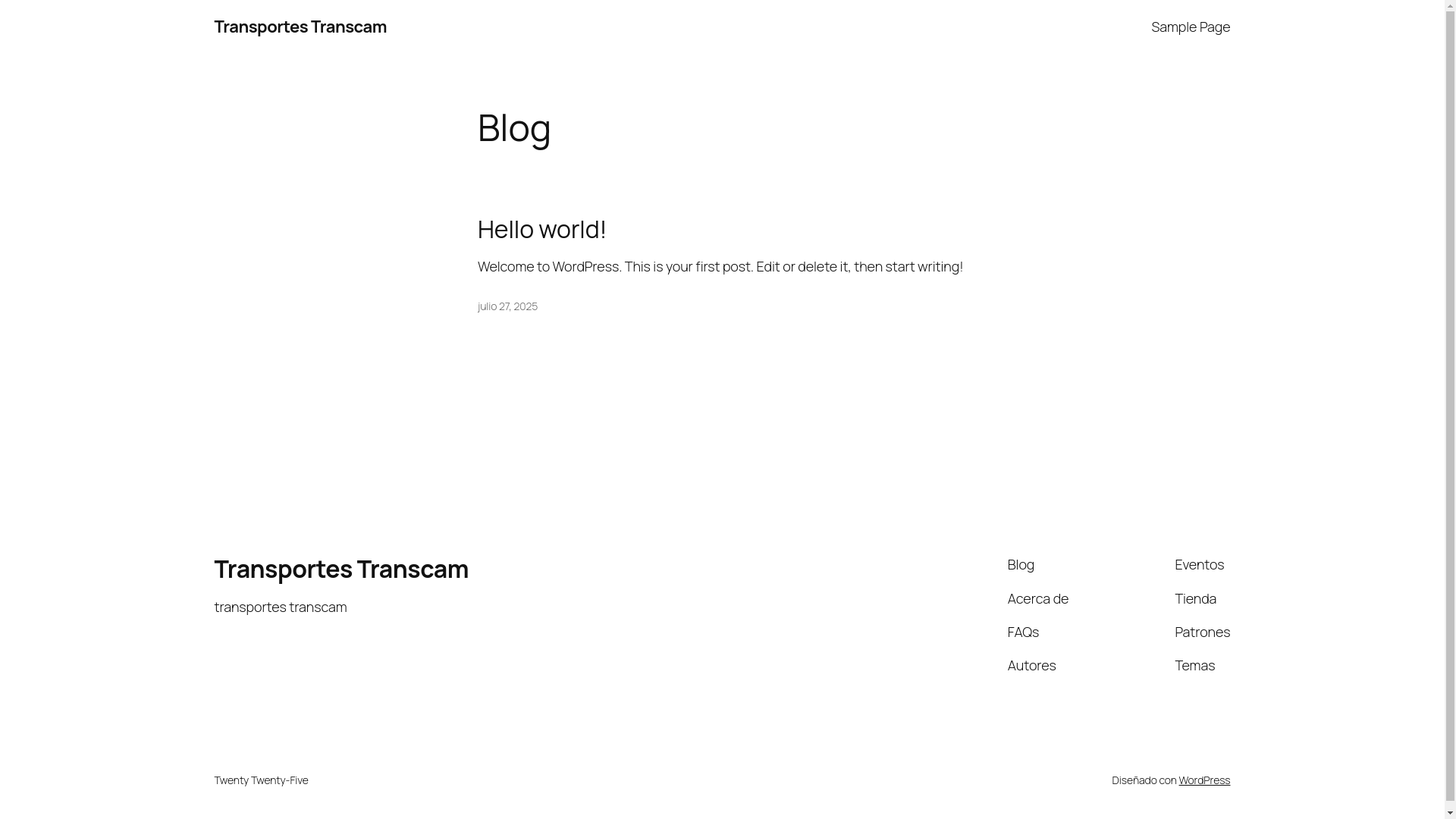 website screenshot of https://transcam.cl/