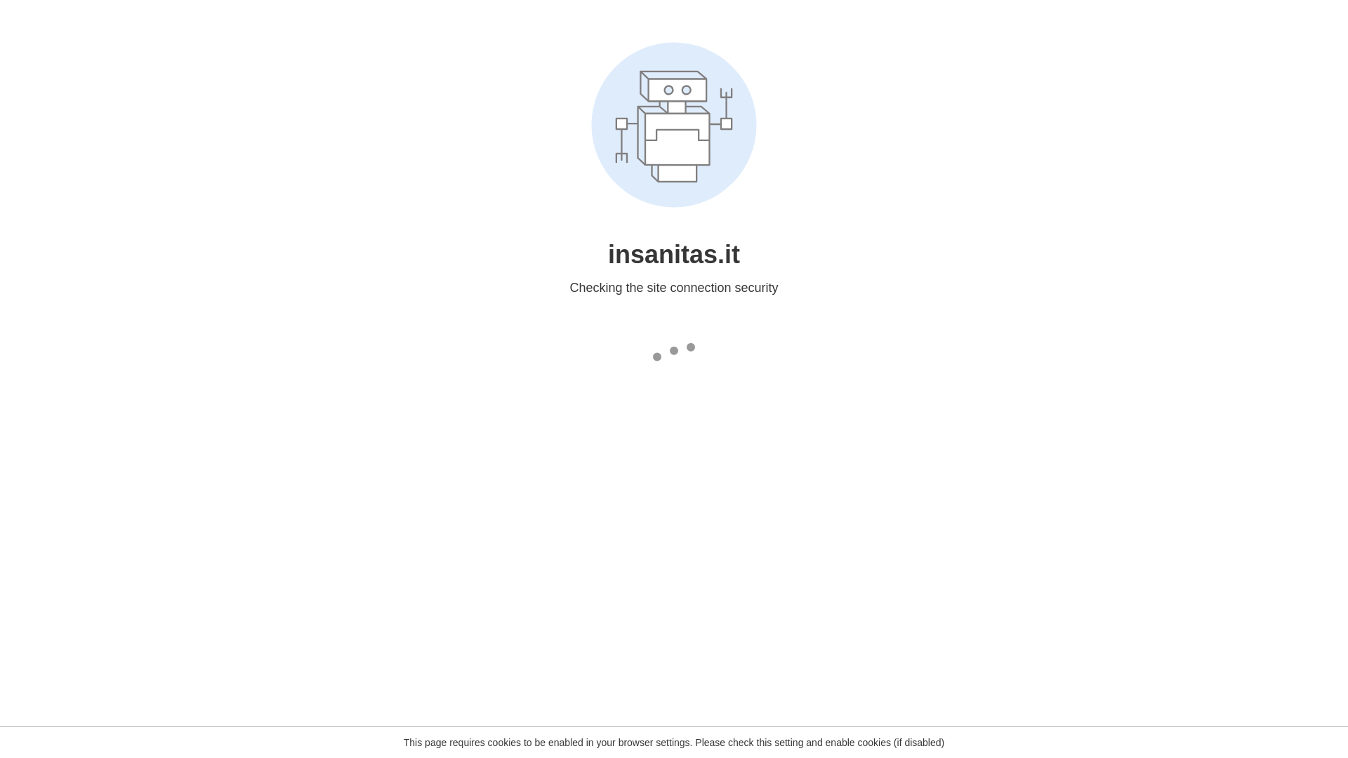 website screenshot of https://insanitas.it