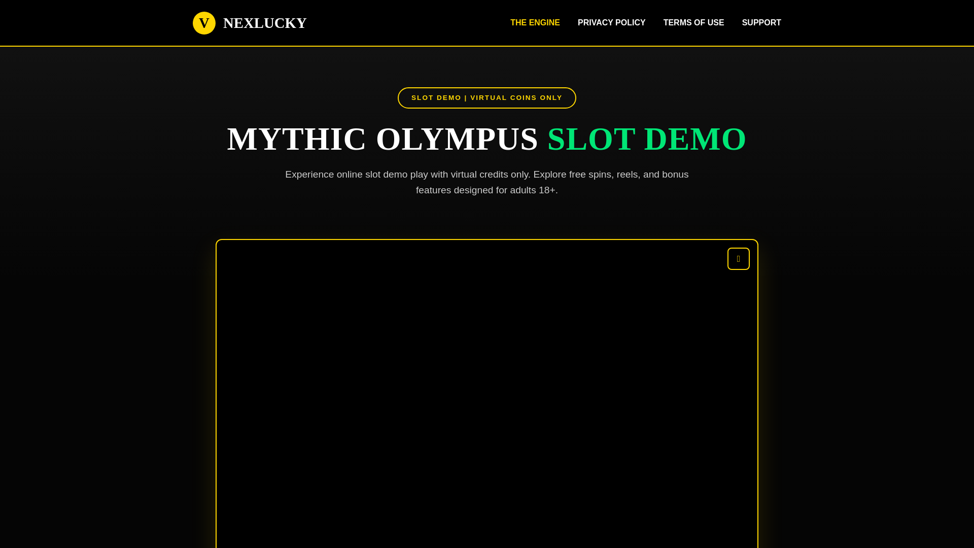 website screenshot of https://nexlucky.com/