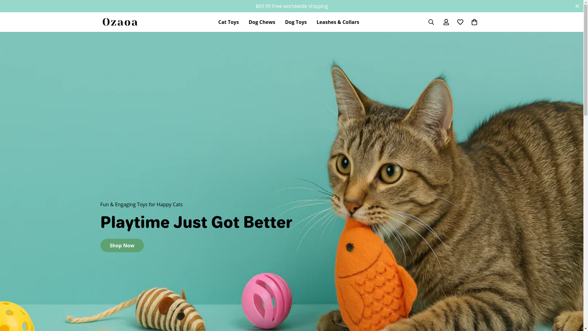 website screenshot of https://ozaoa.com/