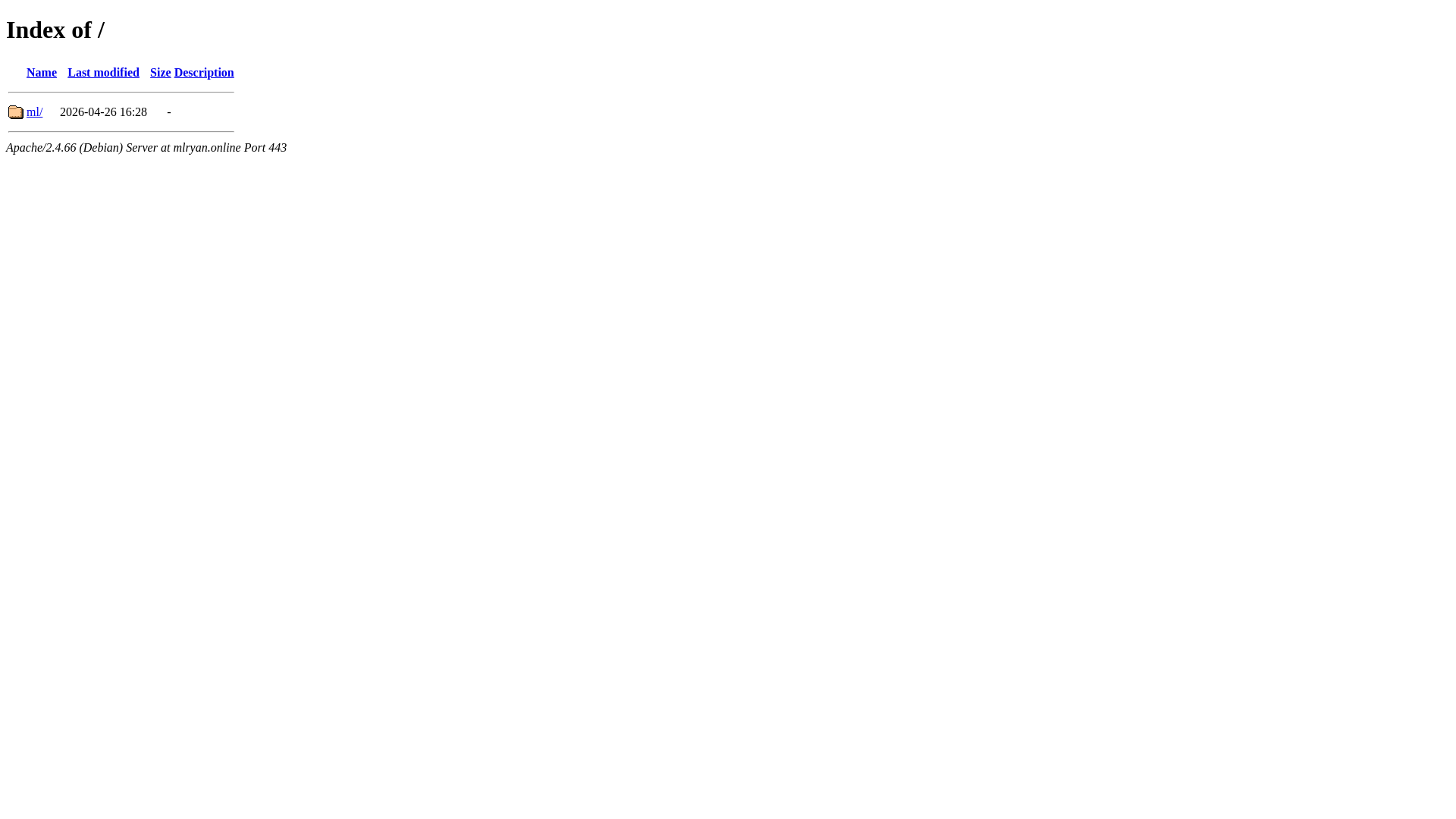 website screenshot of https://mlryan.online/