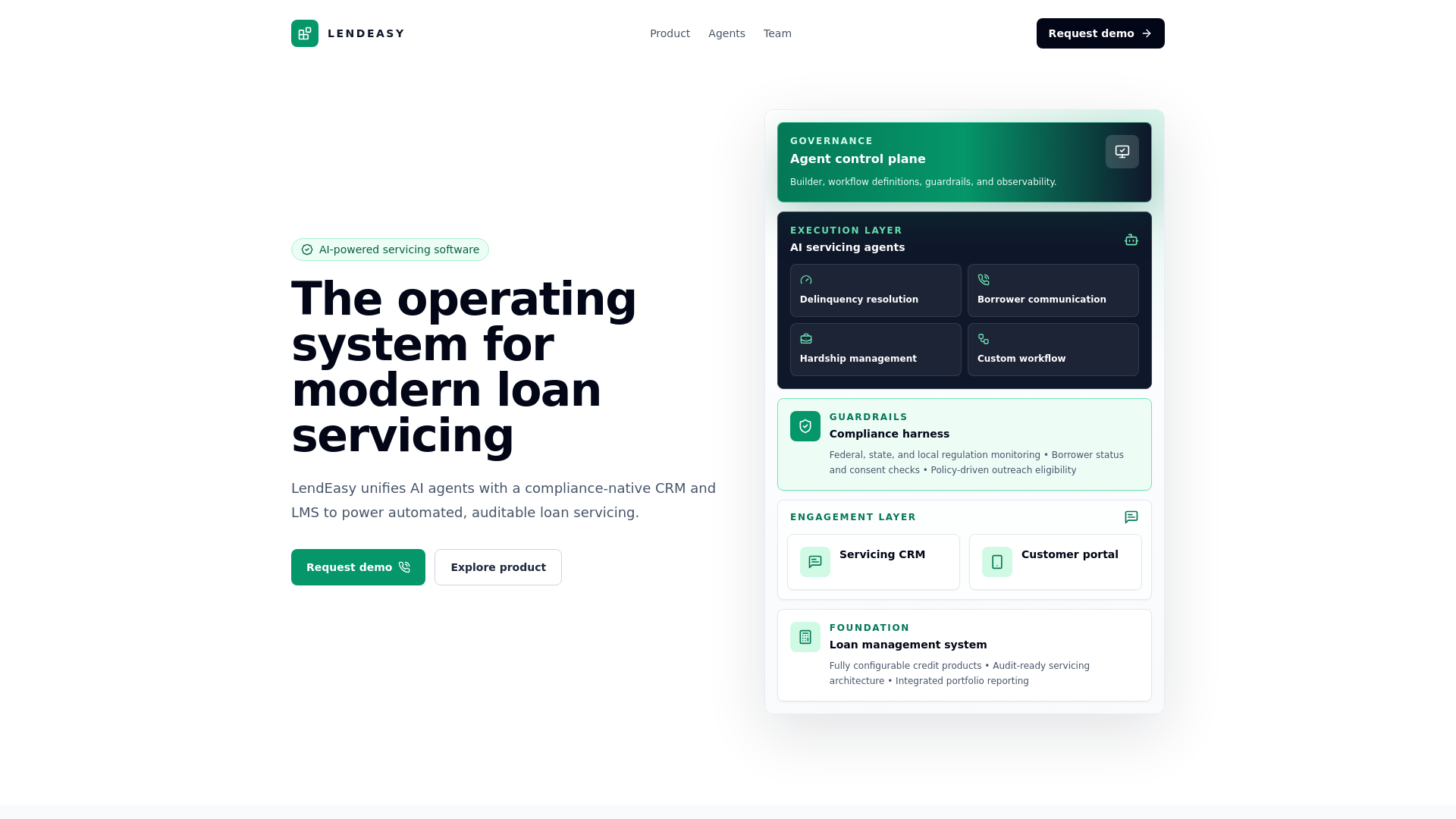 website screenshot of https://greenlendingstack.com/