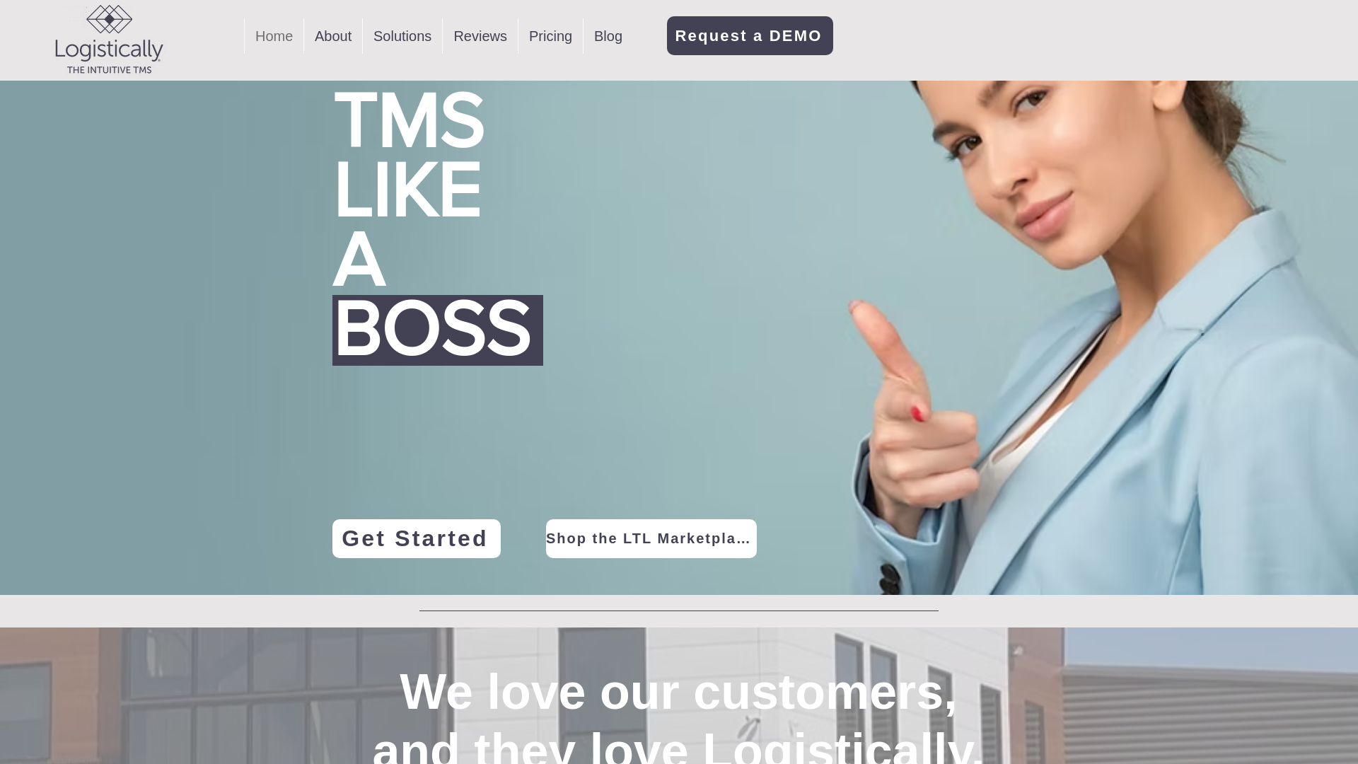 website screenshot of https://chooselogistically.net/