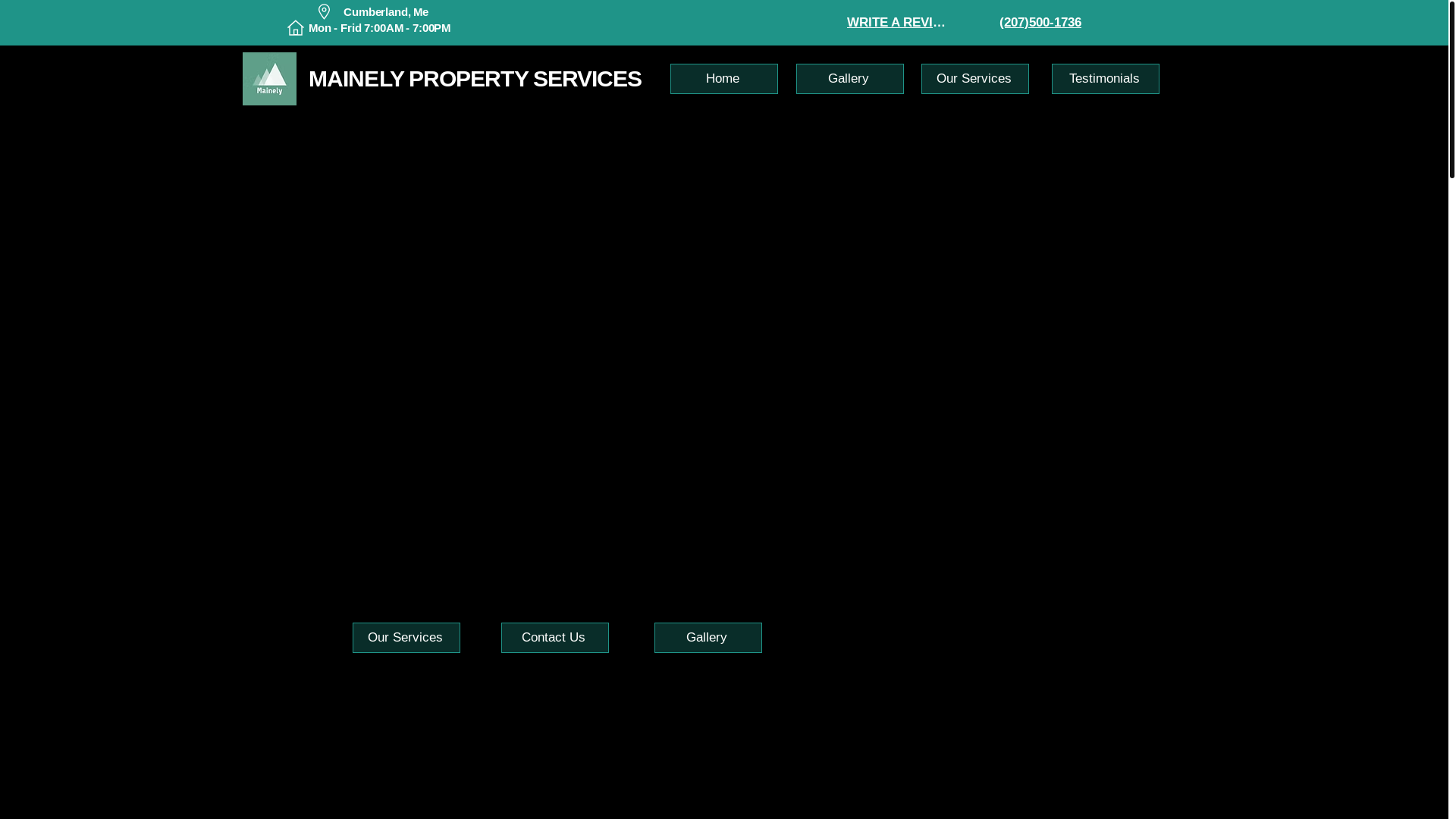website screenshot of https://mainelypropertyservicesllc.com/