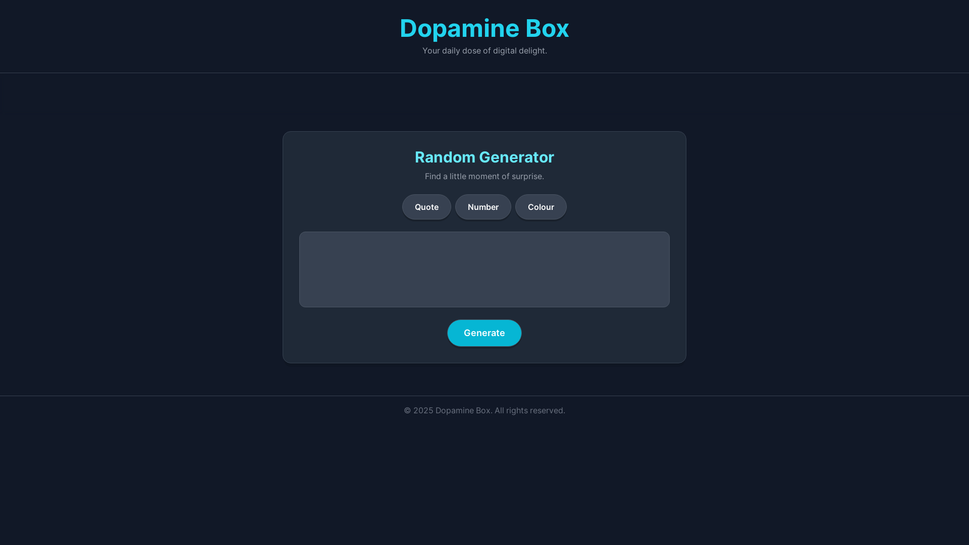 website screenshot of https://dopamine-box.pages.dev/