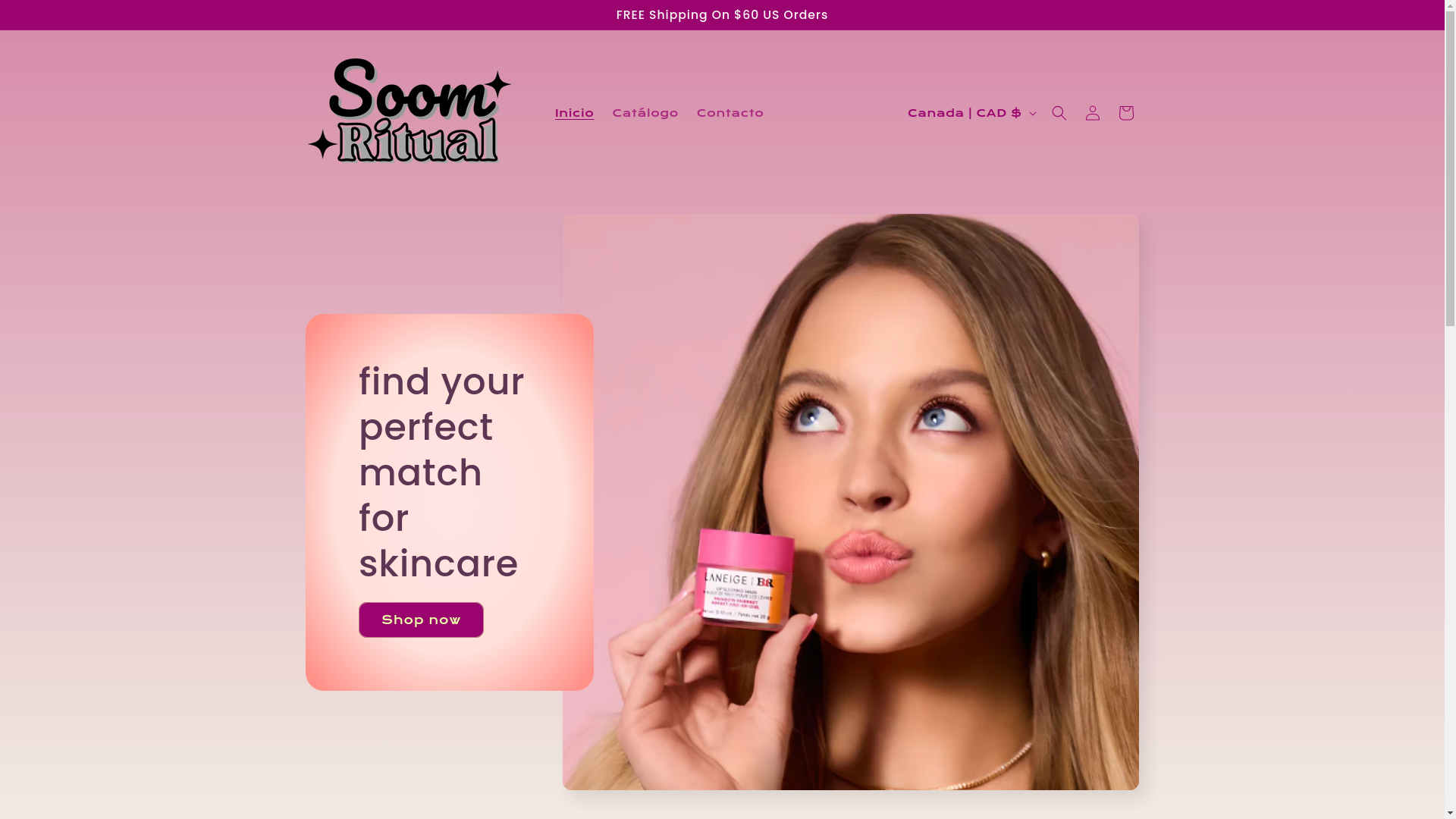 website screenshot of https://soomritual.com/
