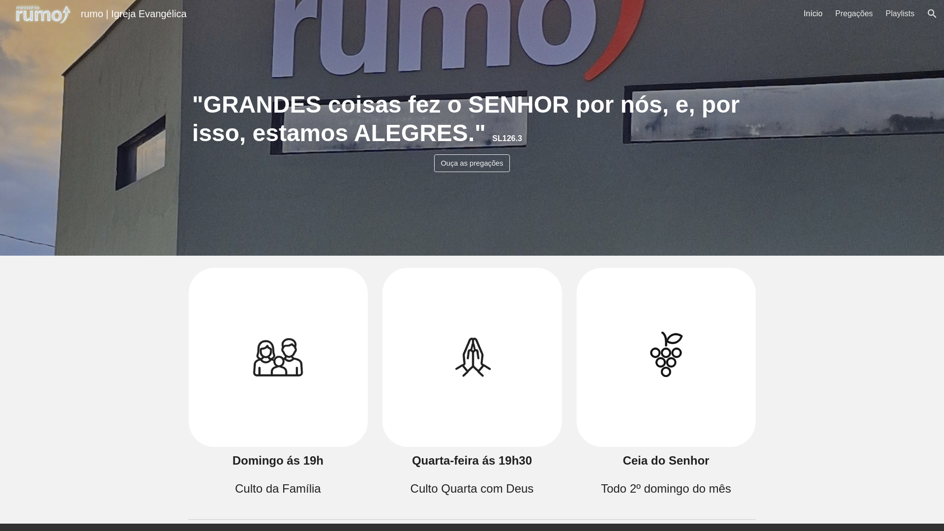 website screenshot of https://permaneceremcristo.com.br