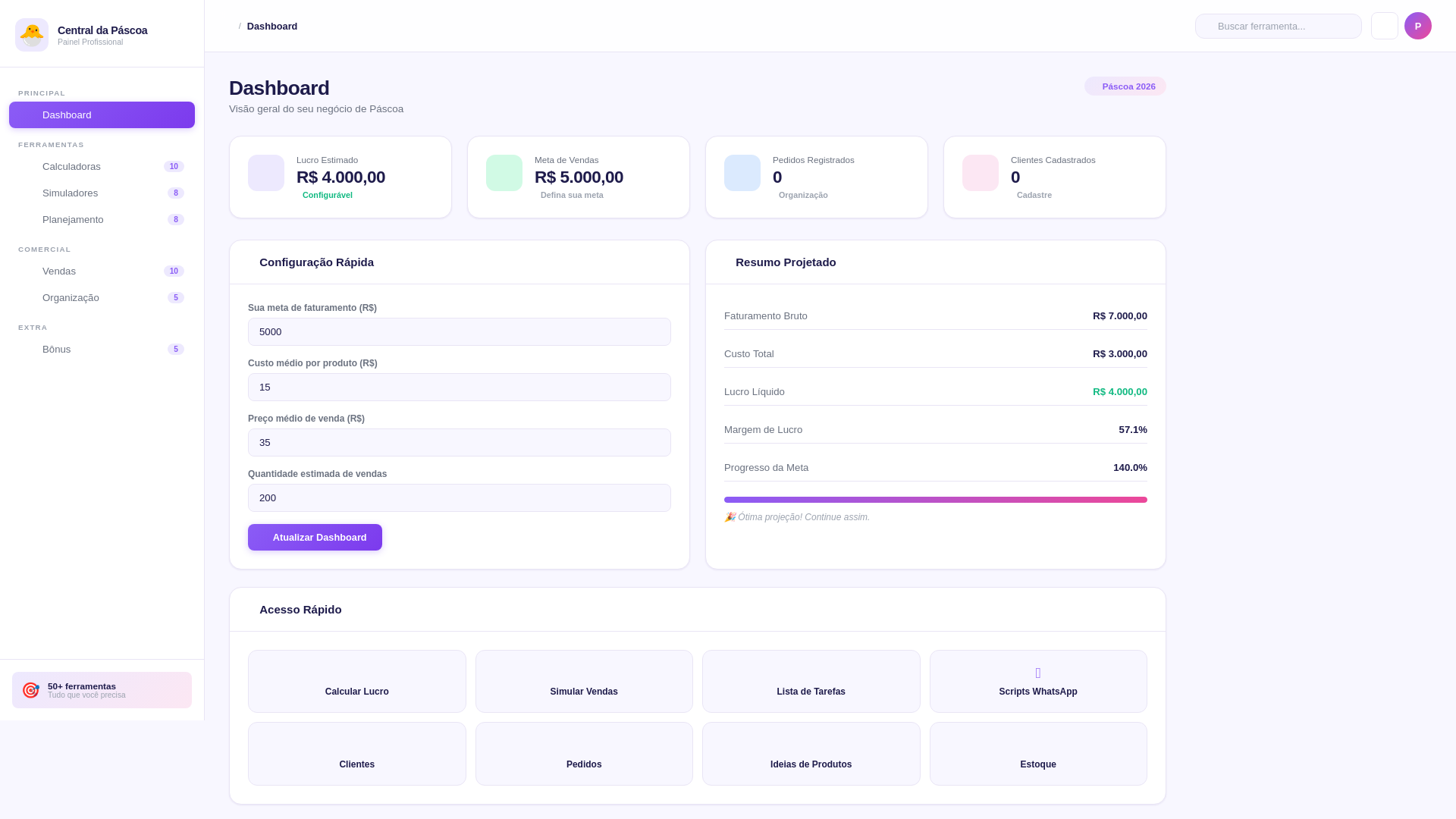 website screenshot of https://central-pascoa.pages.dev/
