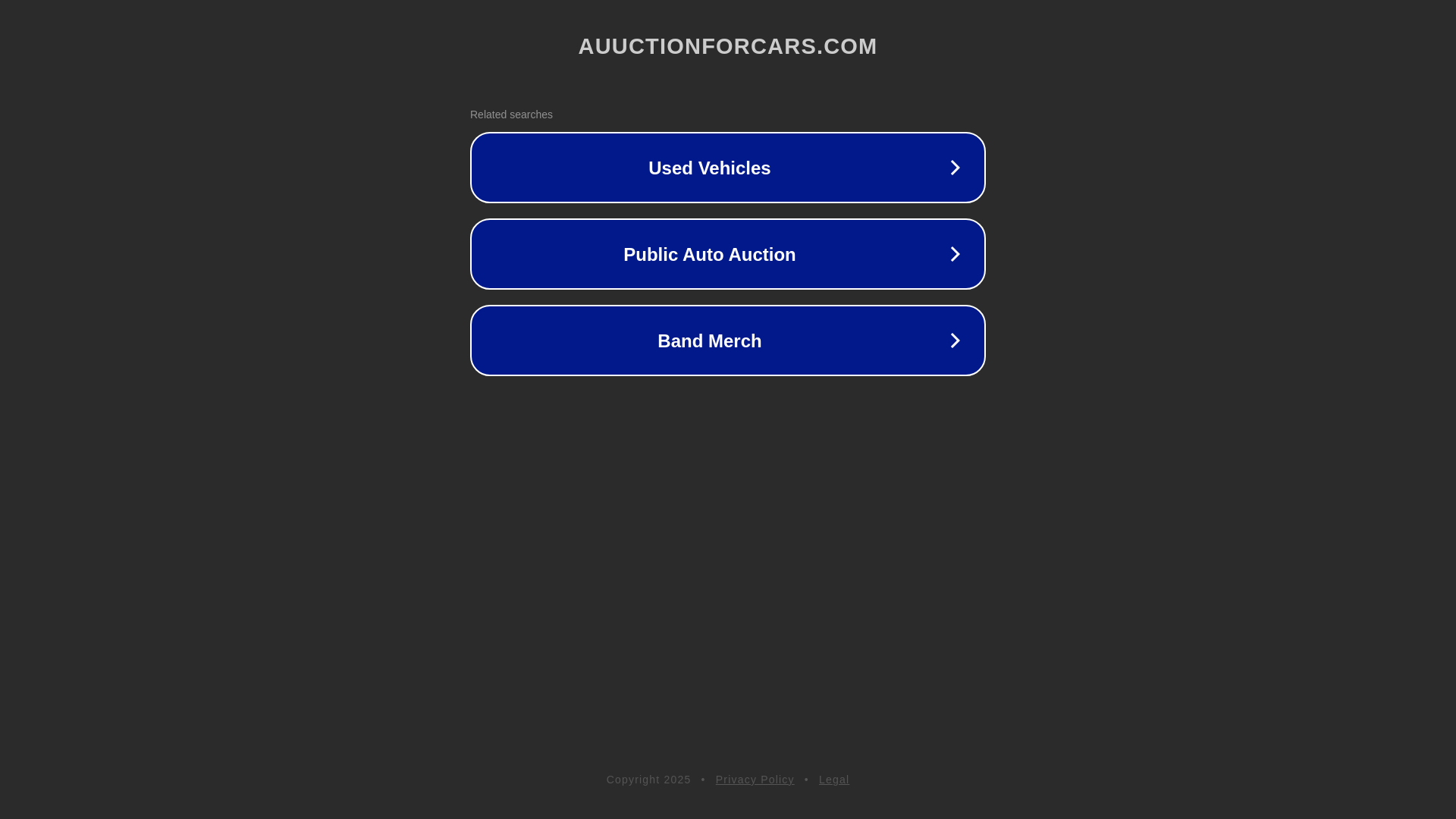 website screenshot of https://auuctionforcars.com/