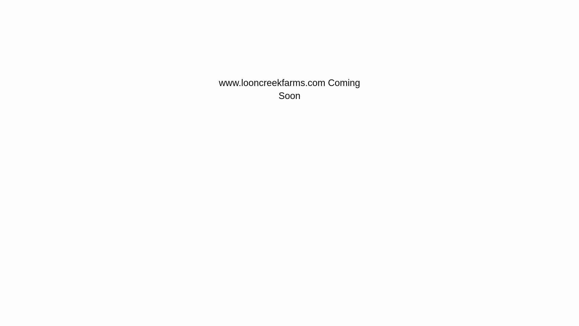 website screenshot of https://looncreekfarms.com/