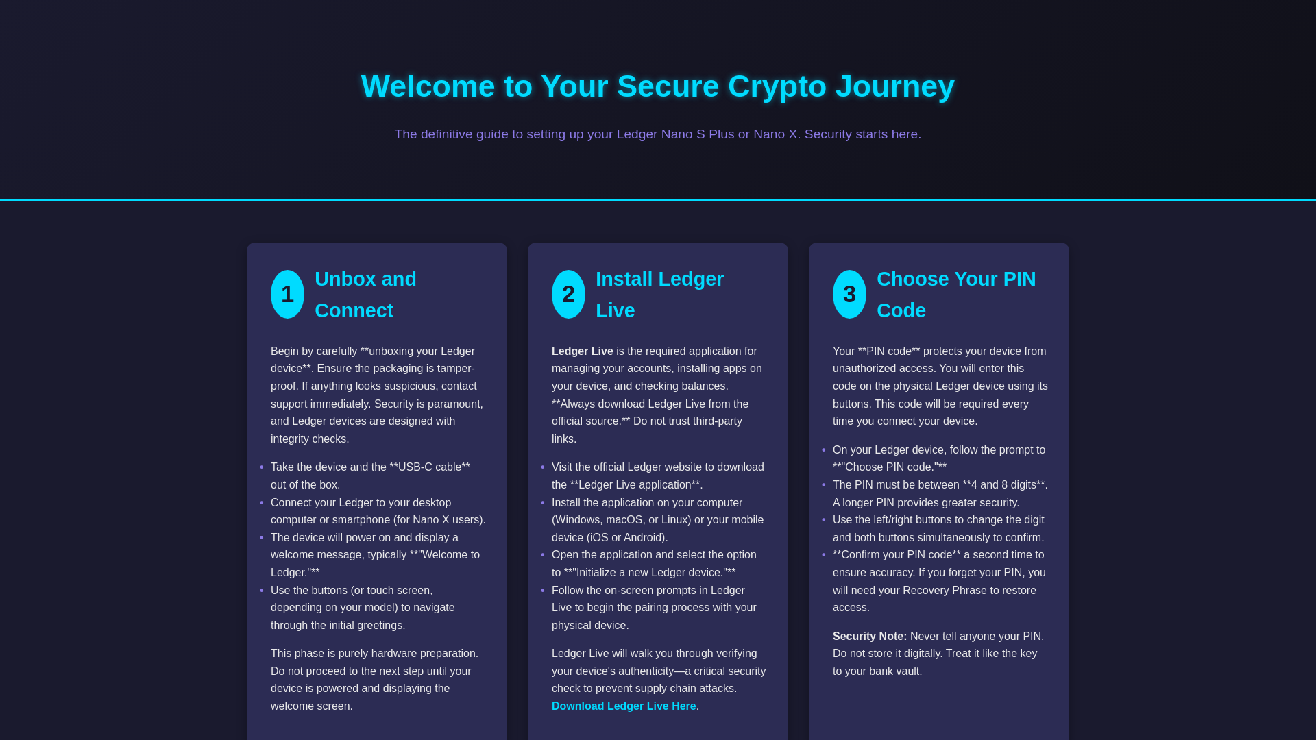 website screenshot of https://get-started-leger-faq-in.pages.dev