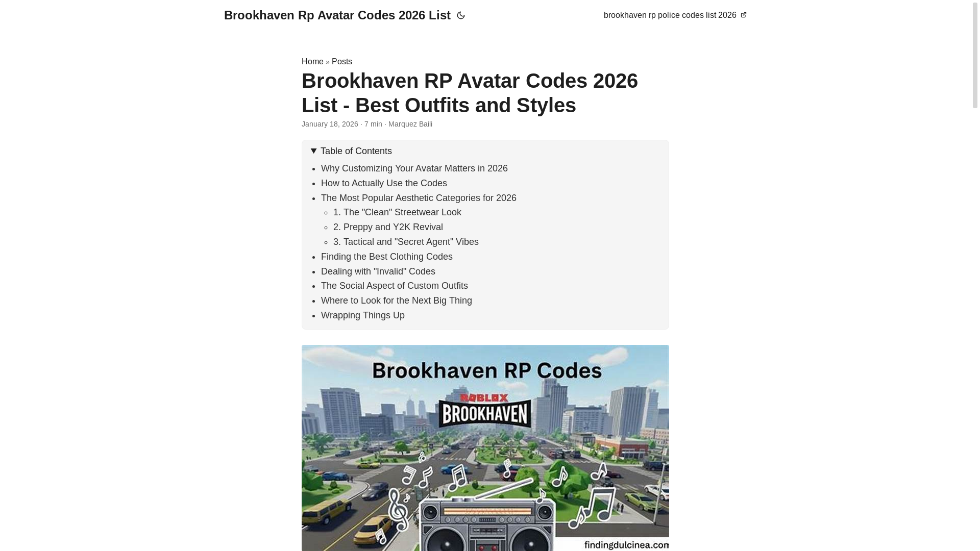 website screenshot of https://brookhavenrpavatarcodes2026list.pages.dev/