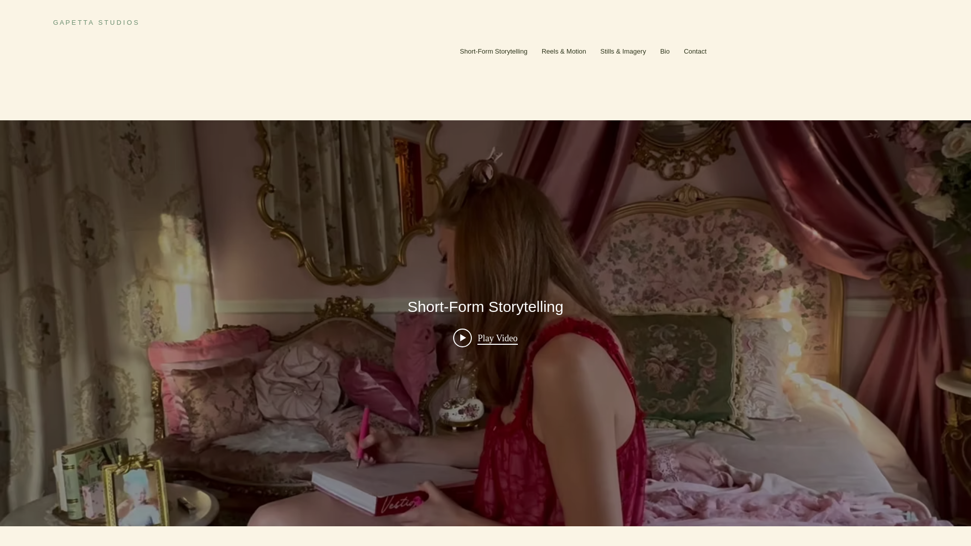 website screenshot of https://gapetta-studios.com