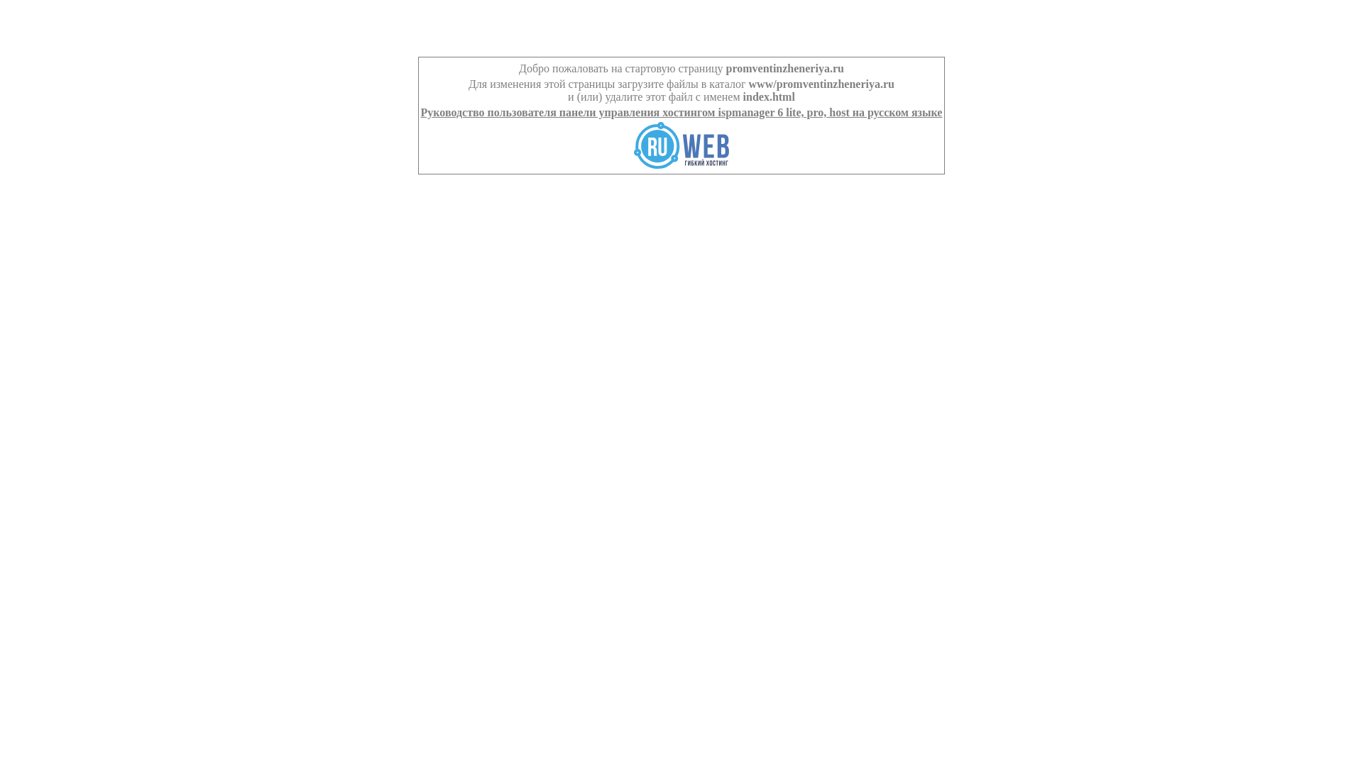 website screenshot of https://promventinzheneriya.ru/