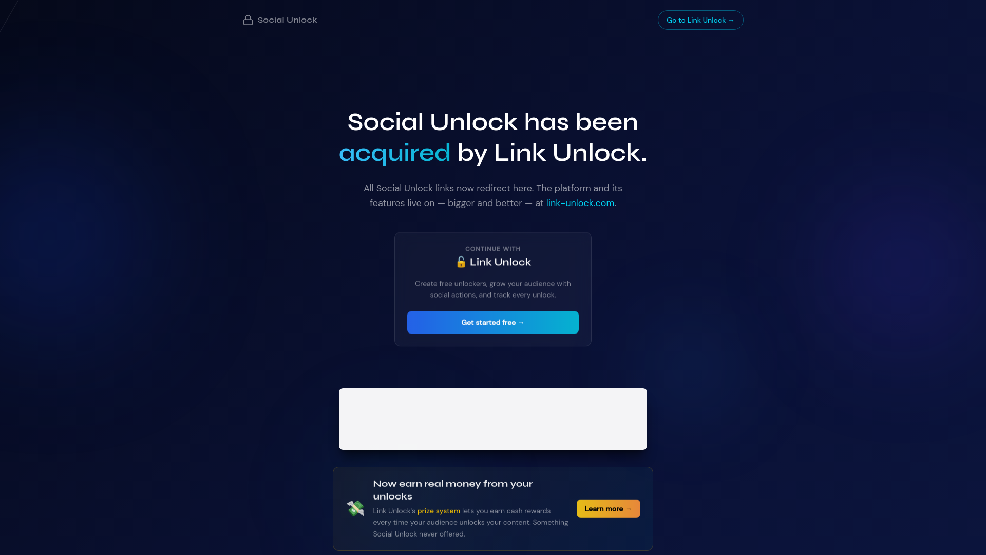 website screenshot of https://social-unlock.com/KY9pR