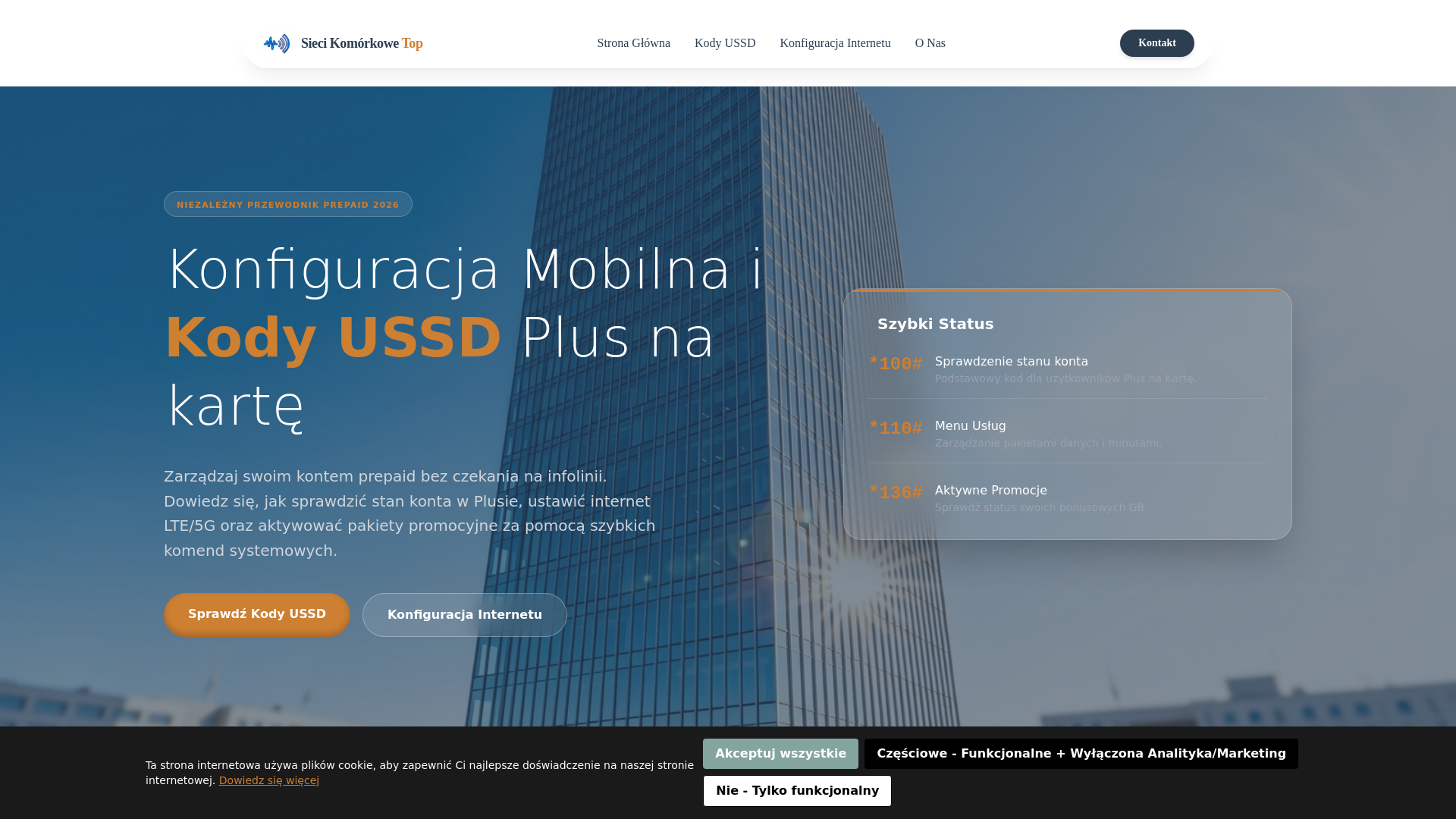 website screenshot of https://sieci-komorkowe.top/