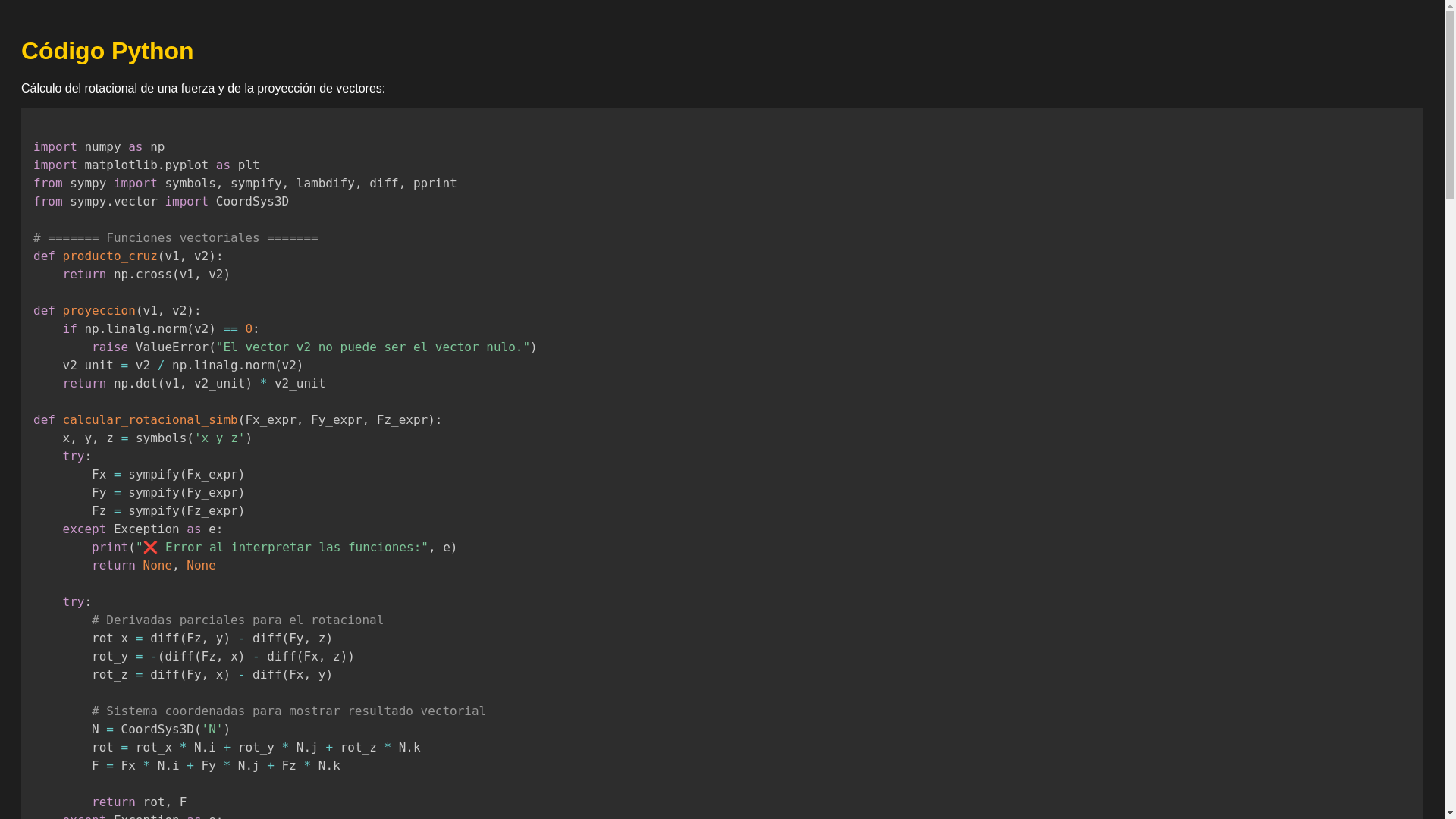 website screenshot of https://vectoresproyeccionesyrotacional.pages.dev/