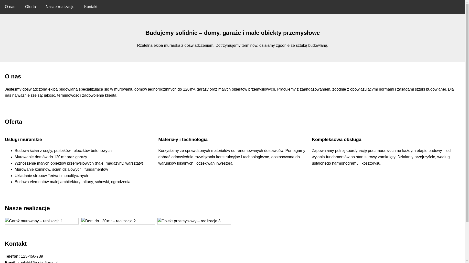 website screenshot of https://solidnemurowanie.pl/