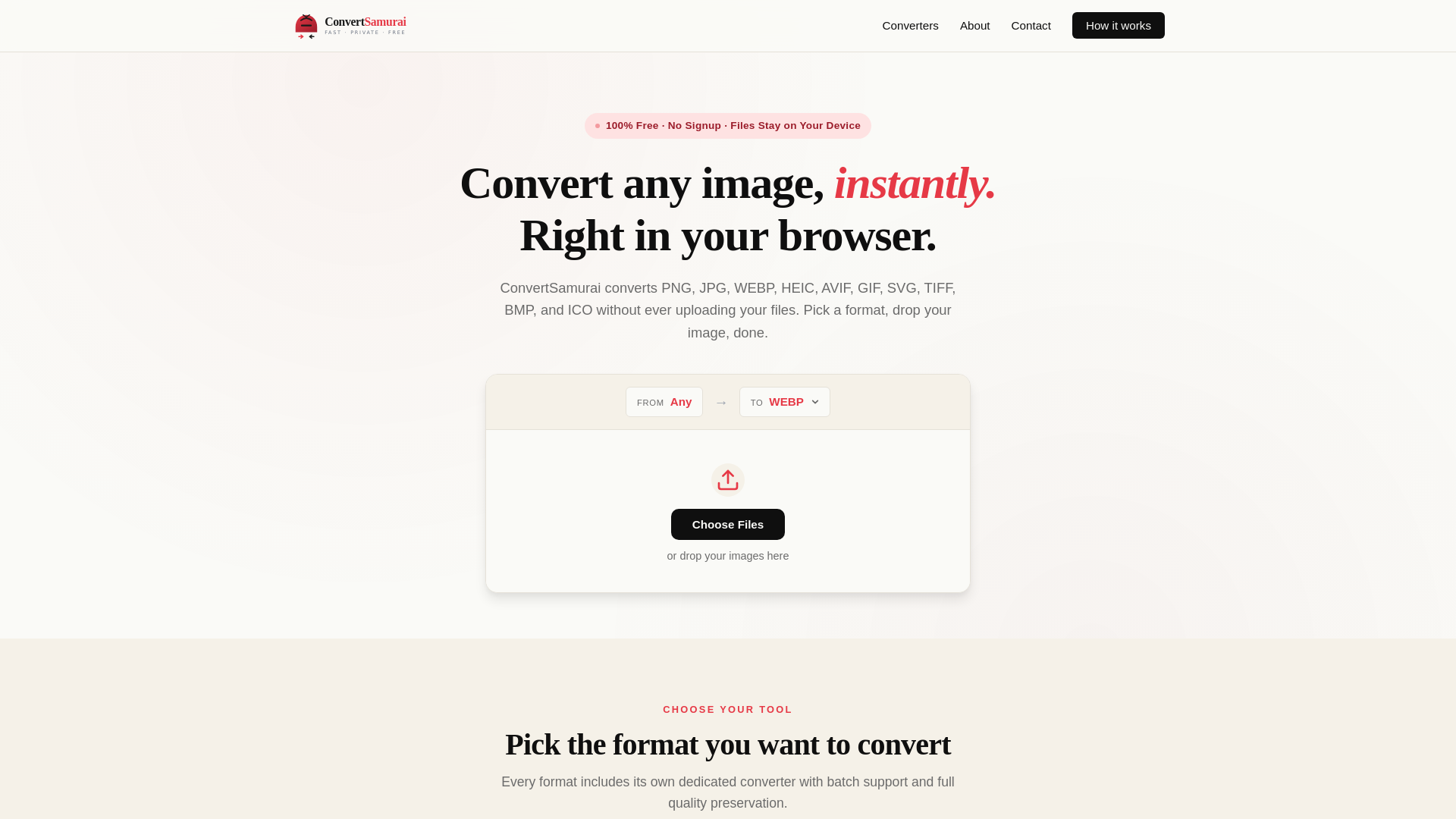 website screenshot of https://convertsamurai.com/
