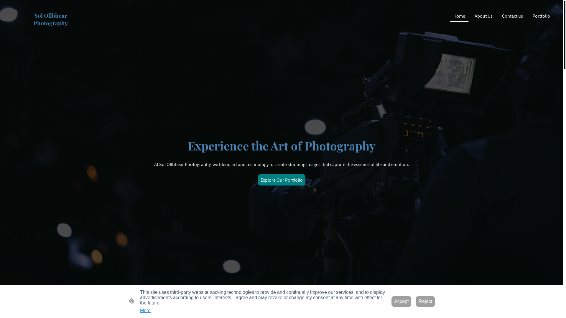 website screenshot of https://solollbhearphotography.org/