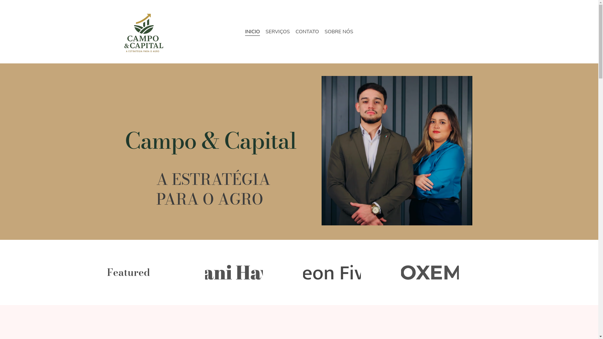 website screenshot of https://campoecapital.com.br/