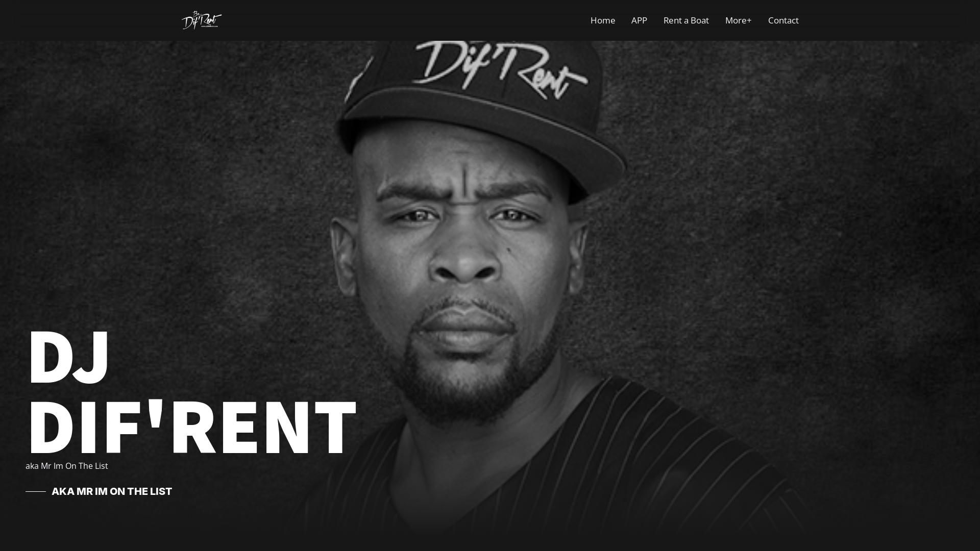 website screenshot of https://djdifrent.com/