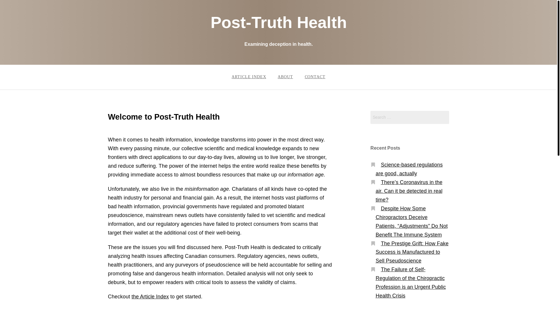 website screenshot of https://posttruthhealth.pages.dev/