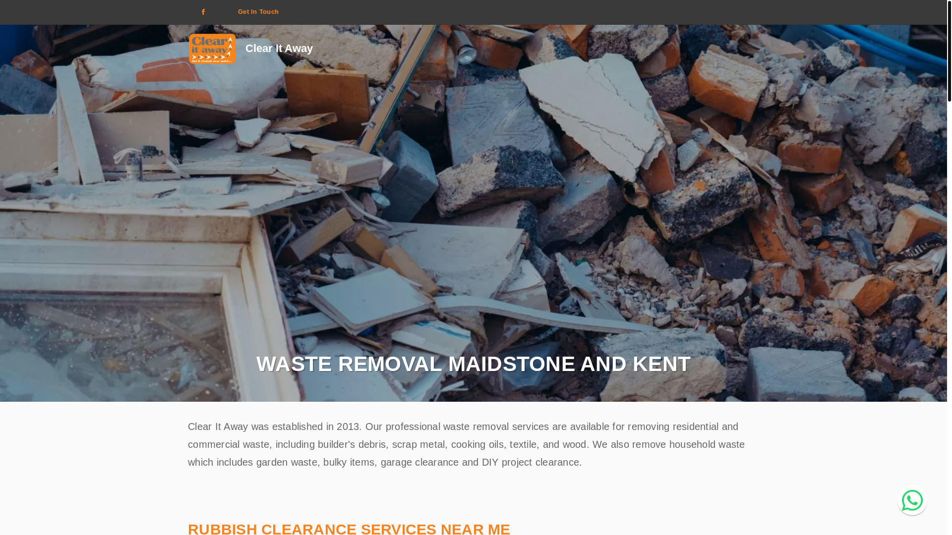 website screenshot of https://clearit-away.co.uk/
