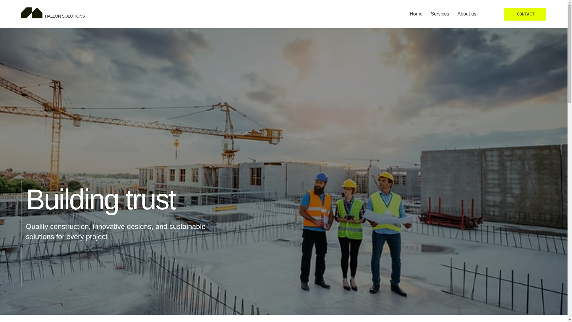website screenshot of https://hallonsolutions.co.uk/