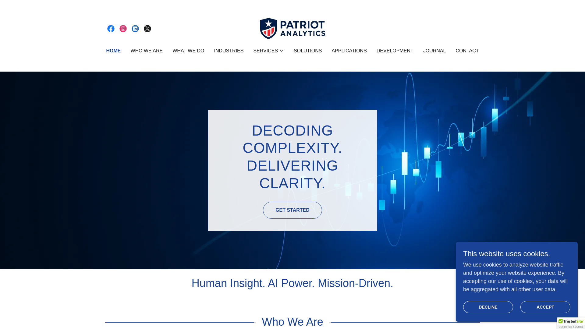website screenshot of https://patriotperceptor.co/