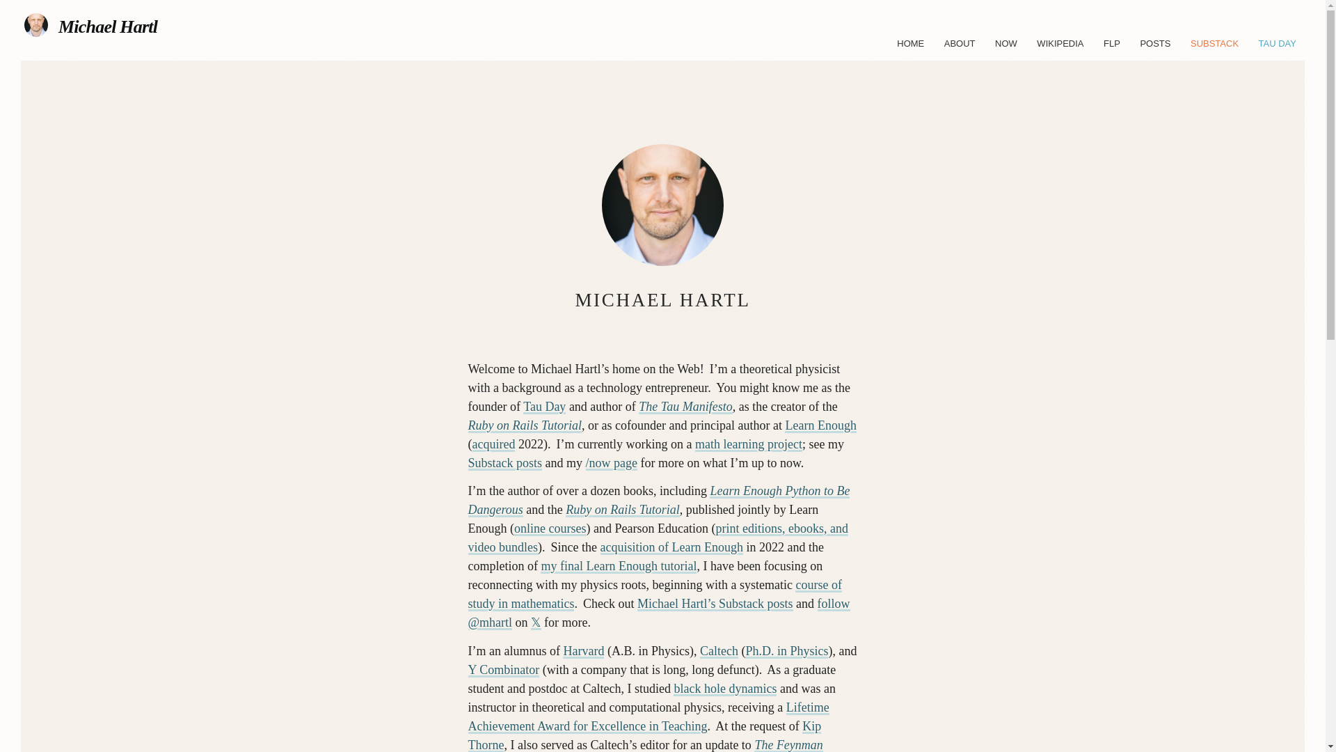 website screenshot of https://michaelhartl-com.pages.dev/