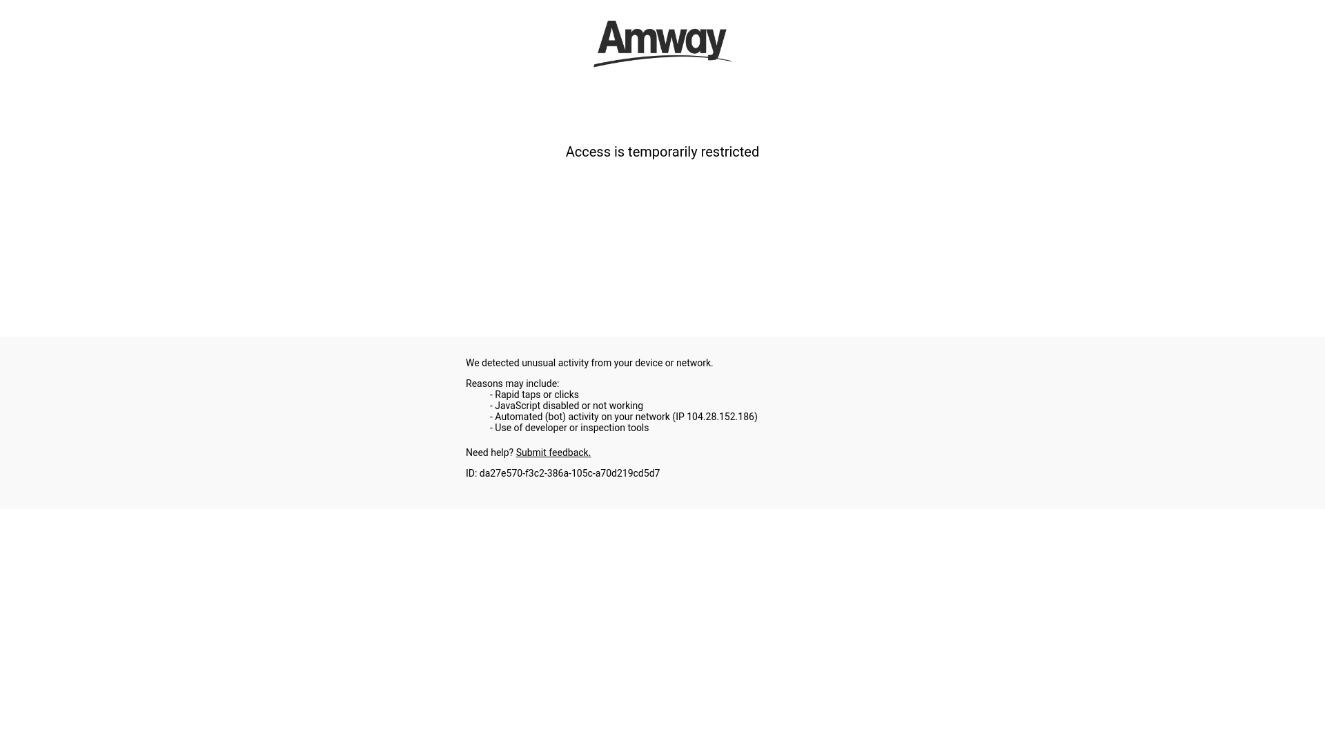 website screenshot of https://www.amway.com/en_US/myshop/rylea