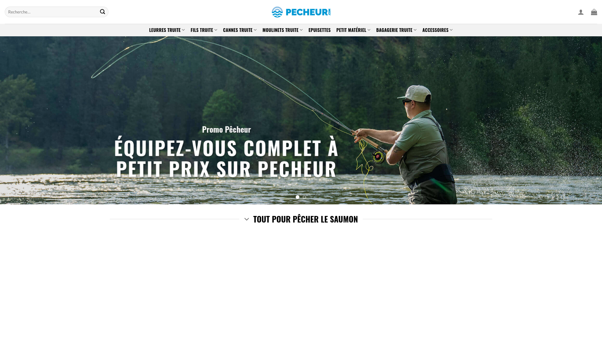 website screenshot of http://pecheurstore.com/
