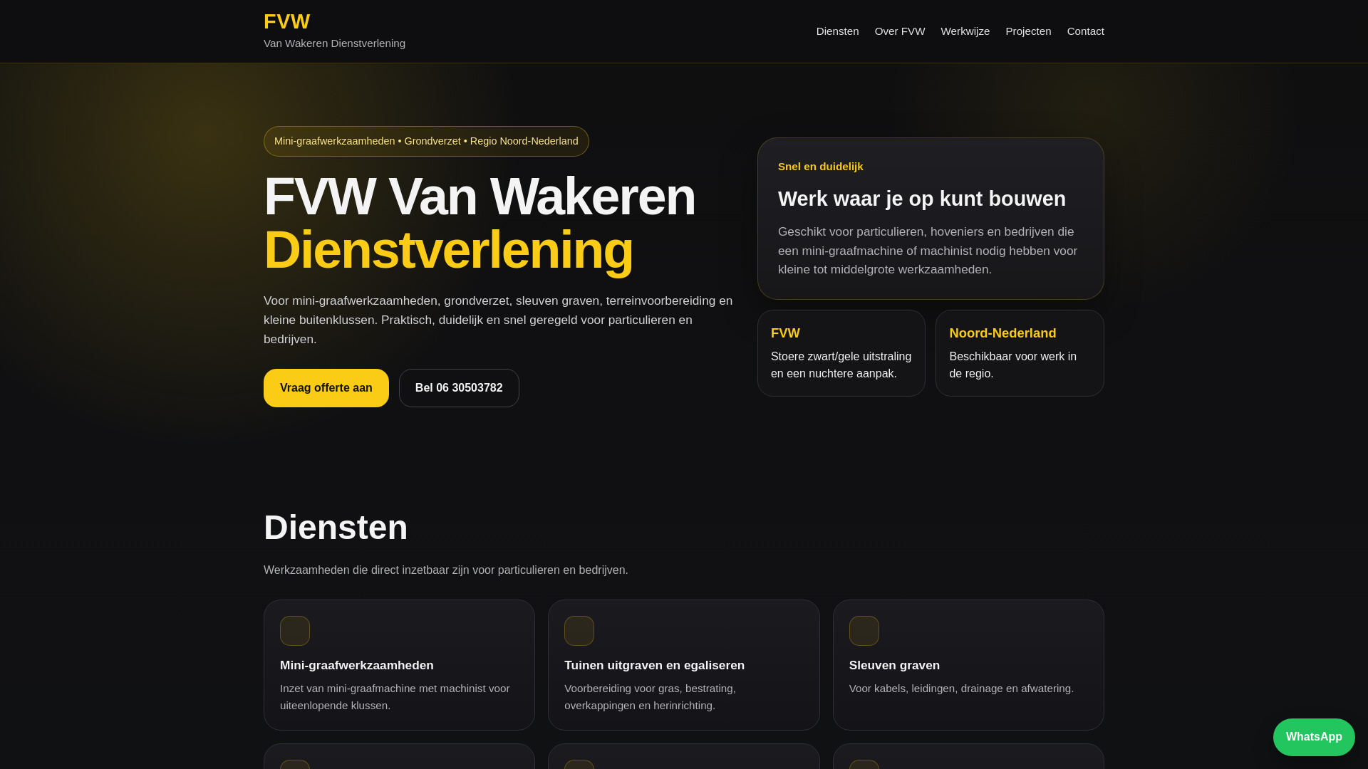 website screenshot of https://fvwdienstverlening.nl/