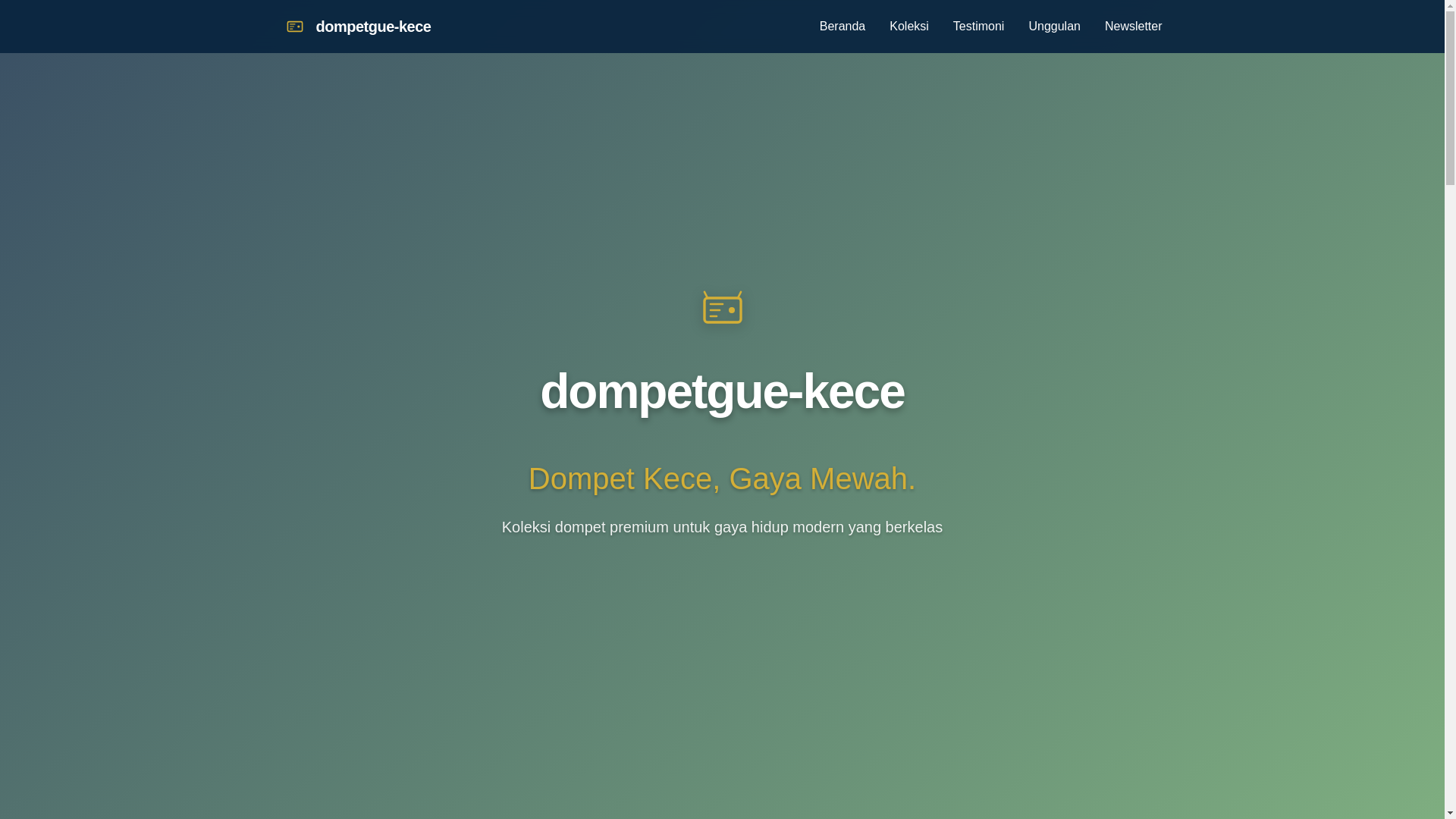 website screenshot of https://dompetgue-kece.pages.dev/