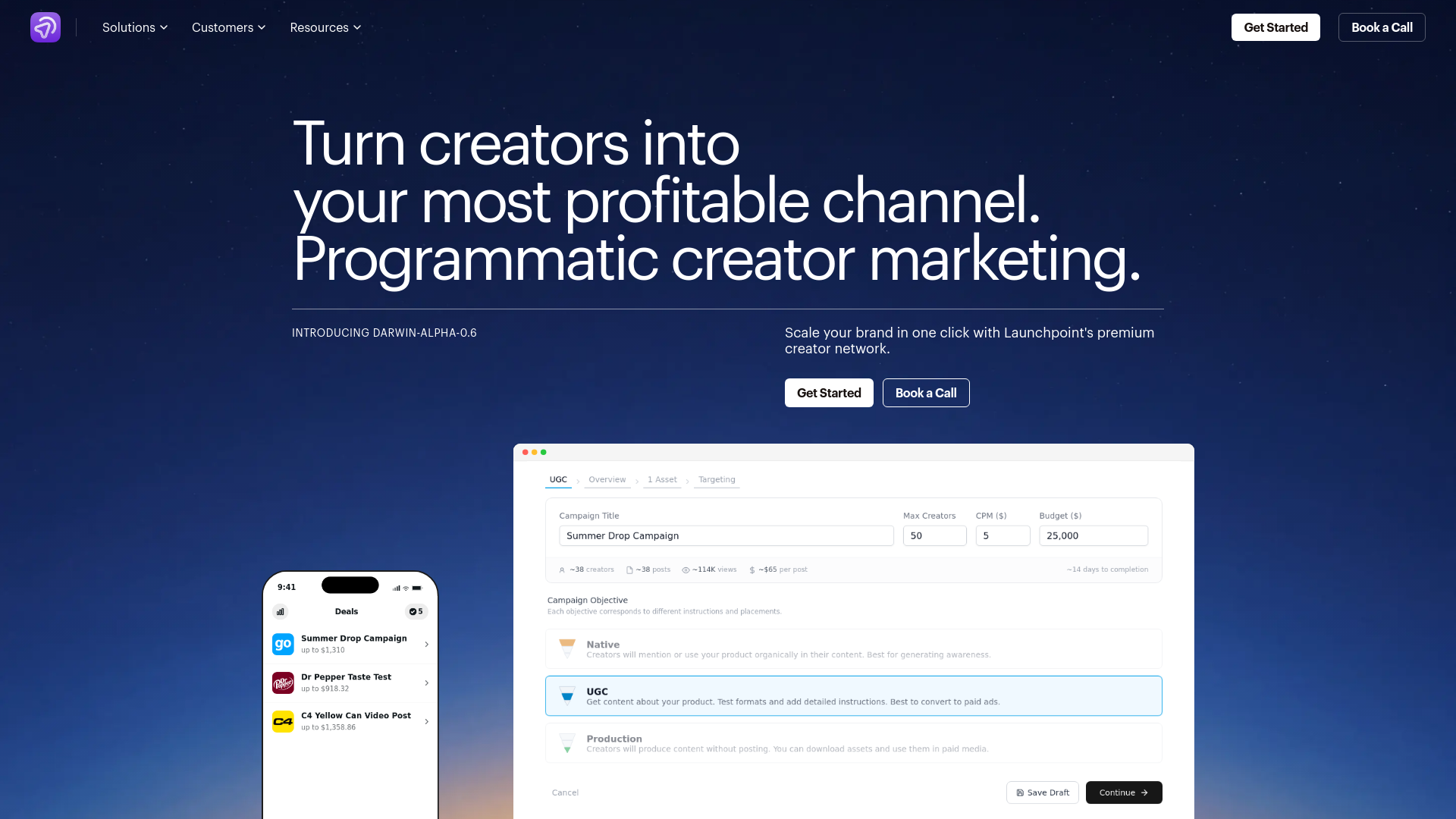 website screenshot of https://launchpoint-landing.pages.dev/