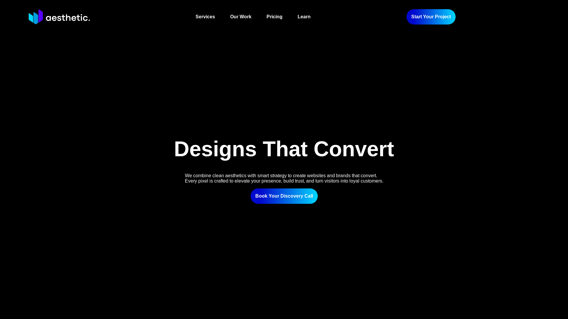 website screenshot of https://aestheticdesigns.pages.dev/