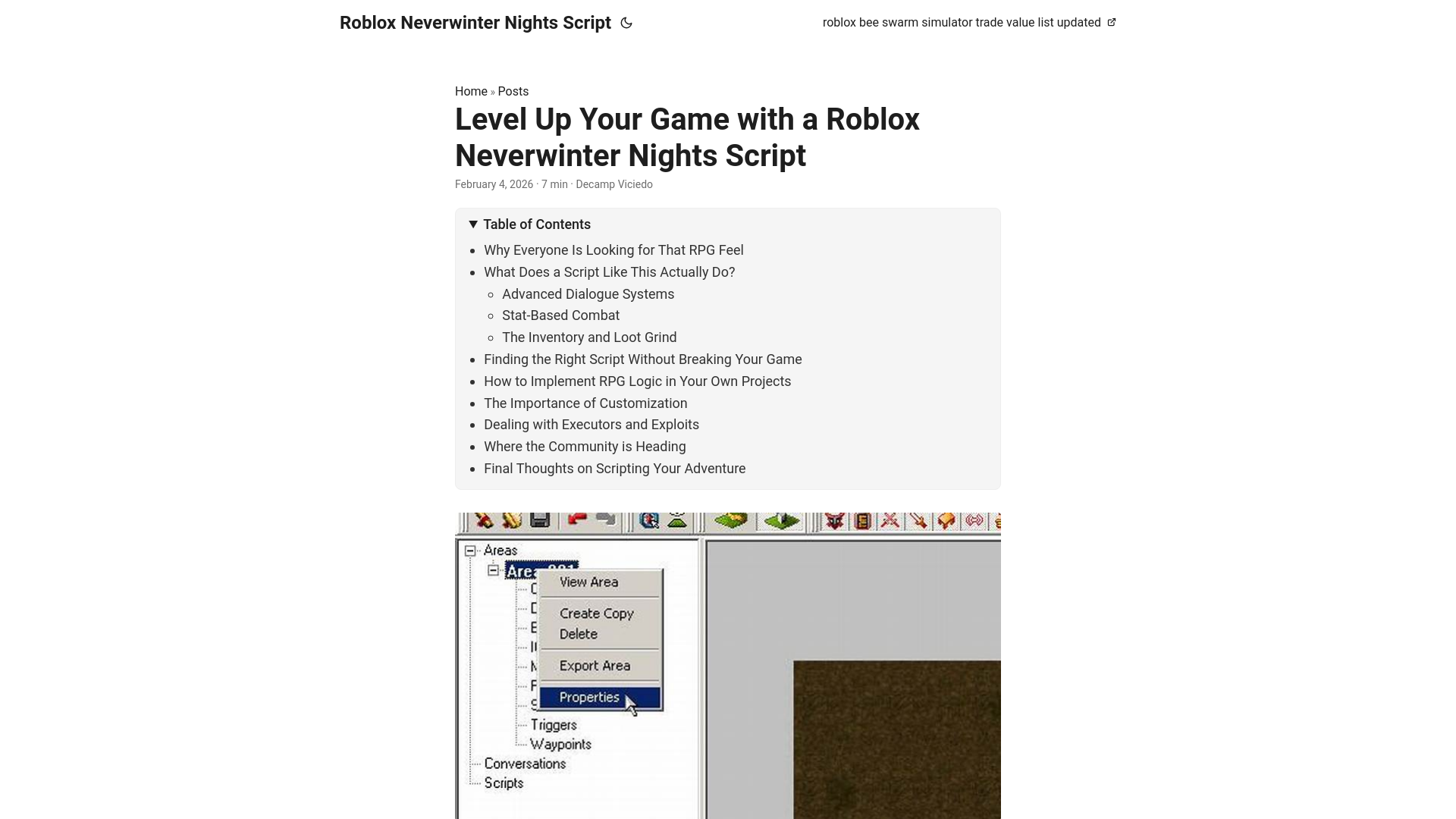 website screenshot of https://roblox-neverwinter-nights-script.pages.dev/