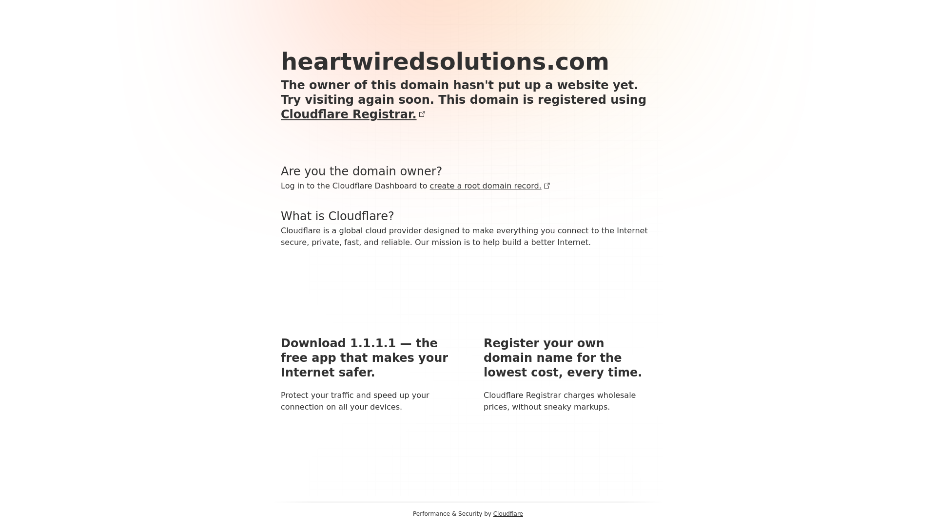 website screenshot of https://heartwiredsolutions.com/