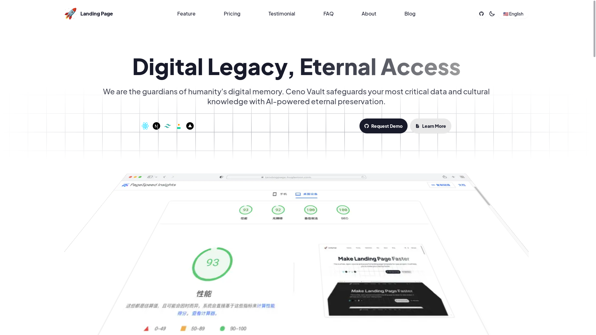 website screenshot of https://ceno.live/