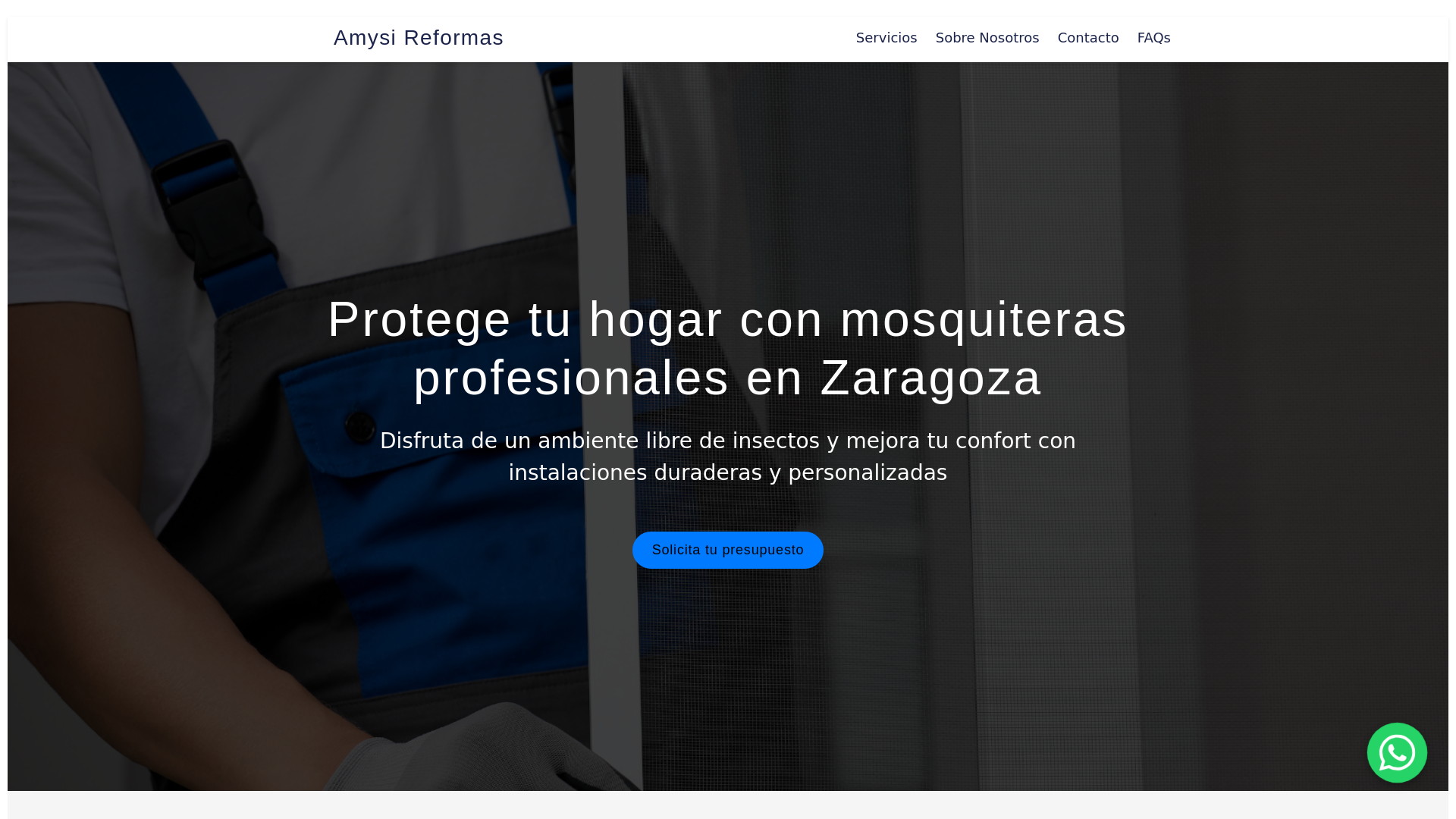 website screenshot of https://cerramientosterrazazaragoza.com/