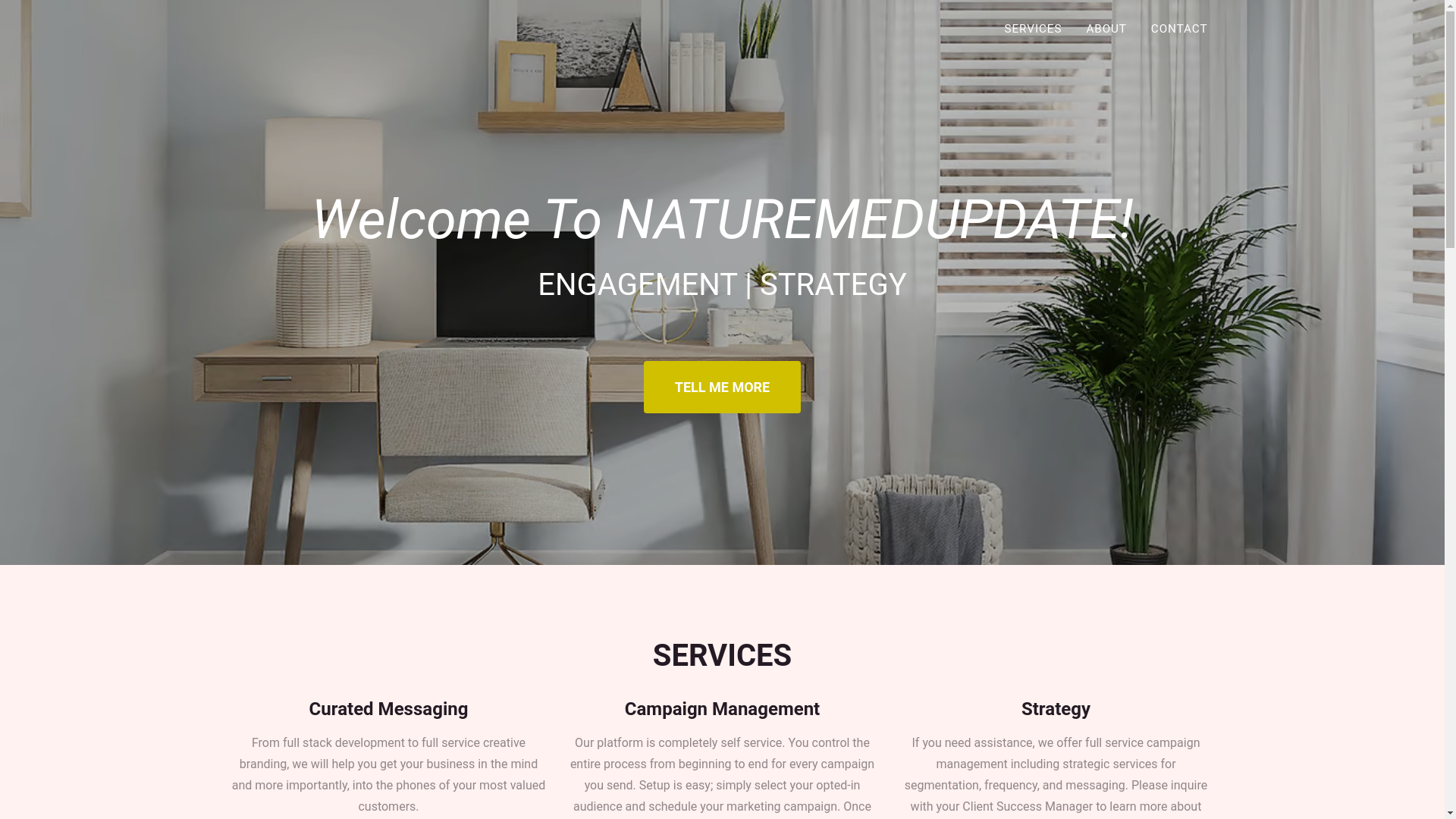 website screenshot of https://naturemedupdate.com/