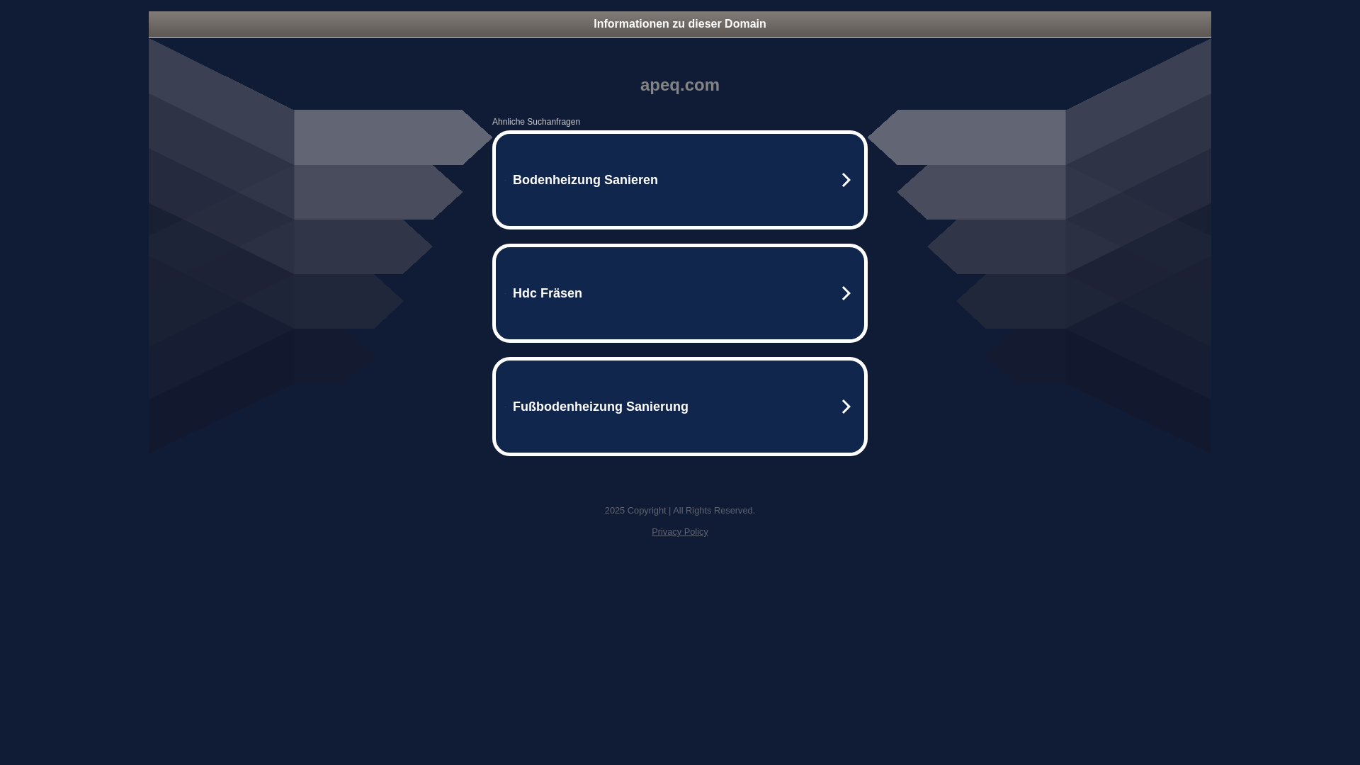 website screenshot of https://vjqibzlhlyihqxhdogbewww.gateway.apeq.com
