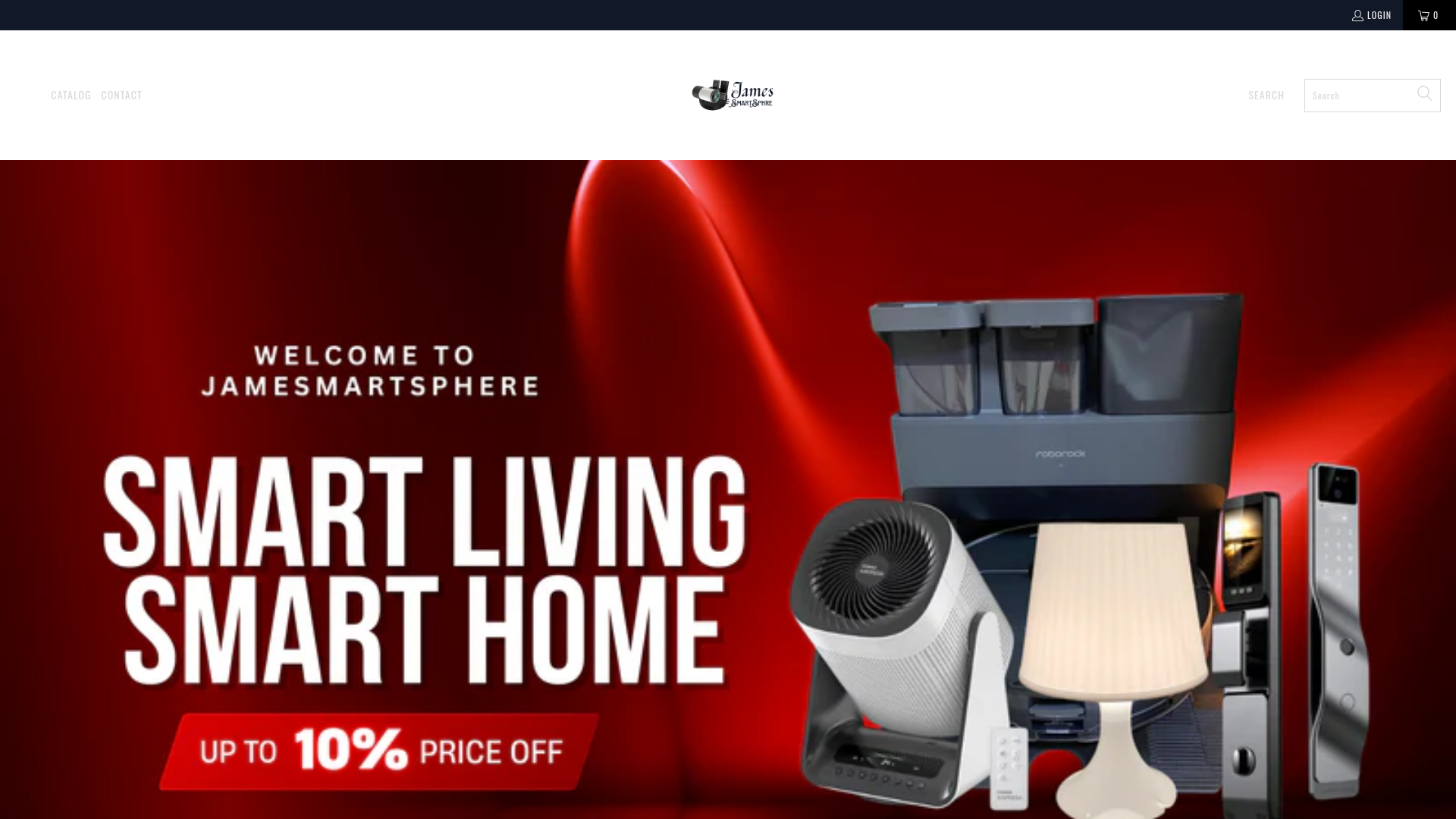 website screenshot of https://jamessmartsphere.com